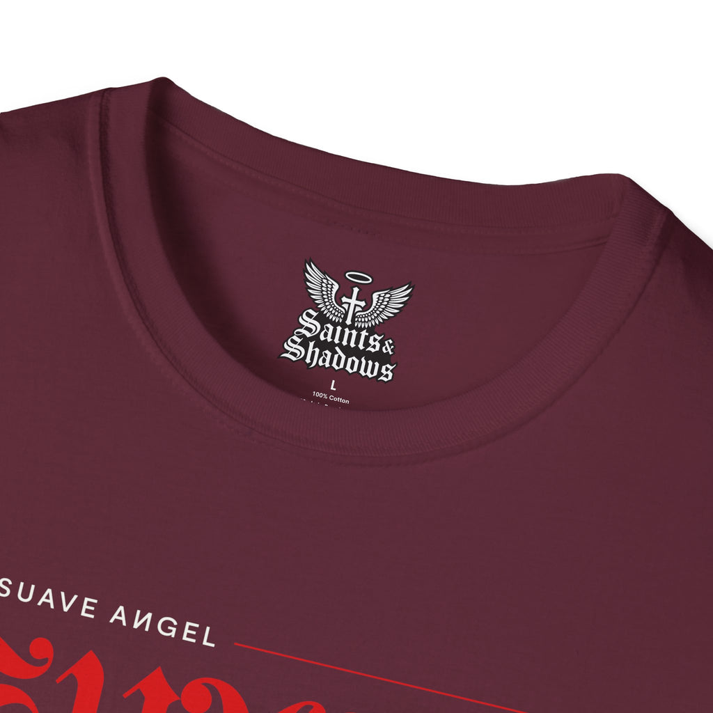 Saints and Shadows - The Suave Angel, Angelic Artwork Unisex Softstyle T-Shirt, Casual Wear
