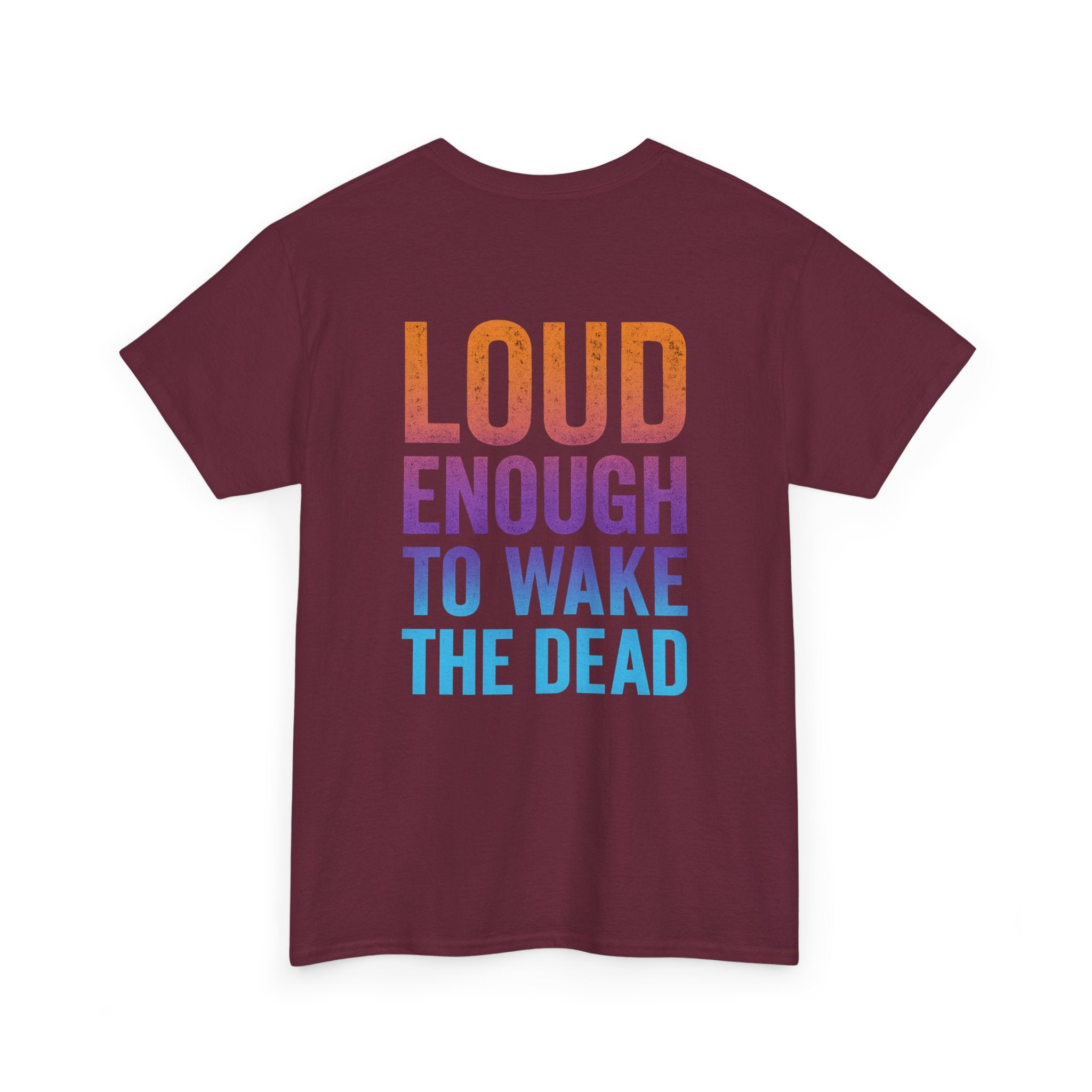 Bone Jams Rockin’ Skeleton, Tee | Loud Enough to Wake the Dead | Unisex Cotton Shirt for Music Lovers, Concerts, Halloween, Gifts