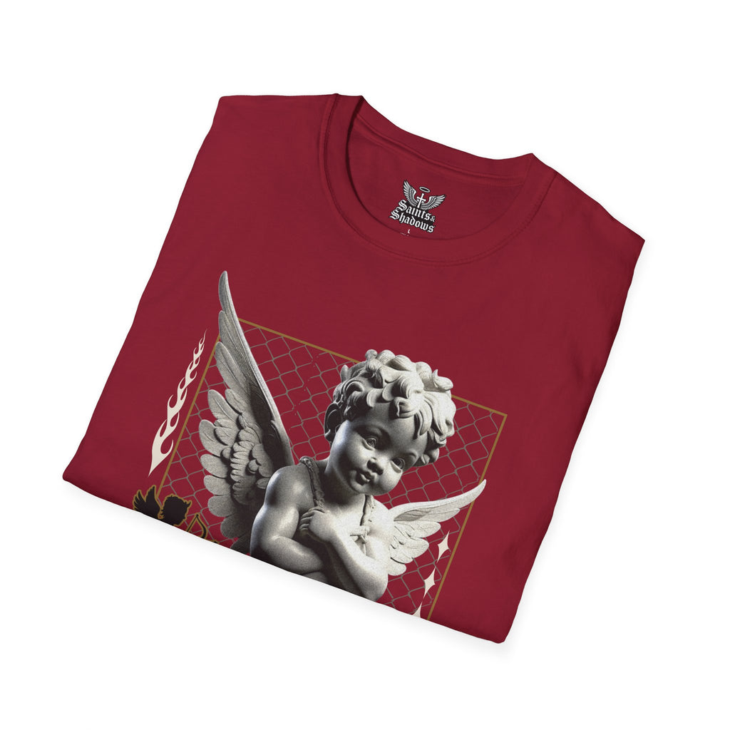 Saints and Shadows - Matchmaker, Angelic Artwork Unisex Softstyle T-Shirt, Casual Wear