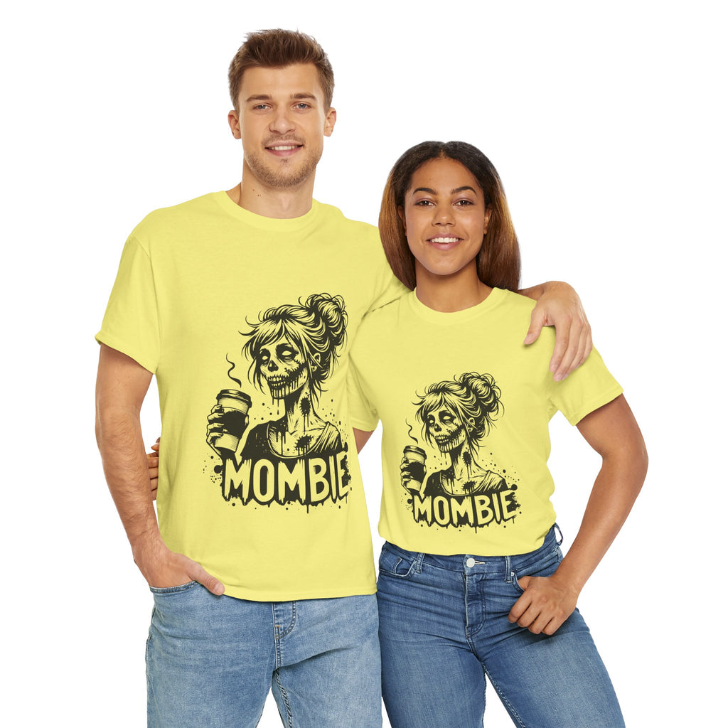 Mombie Unisex Tee, Perfect for Halloween, Gift for Moms, Relaxed Fit, Funny T-Shirt, Unique Graphic Tee, Casual Wear