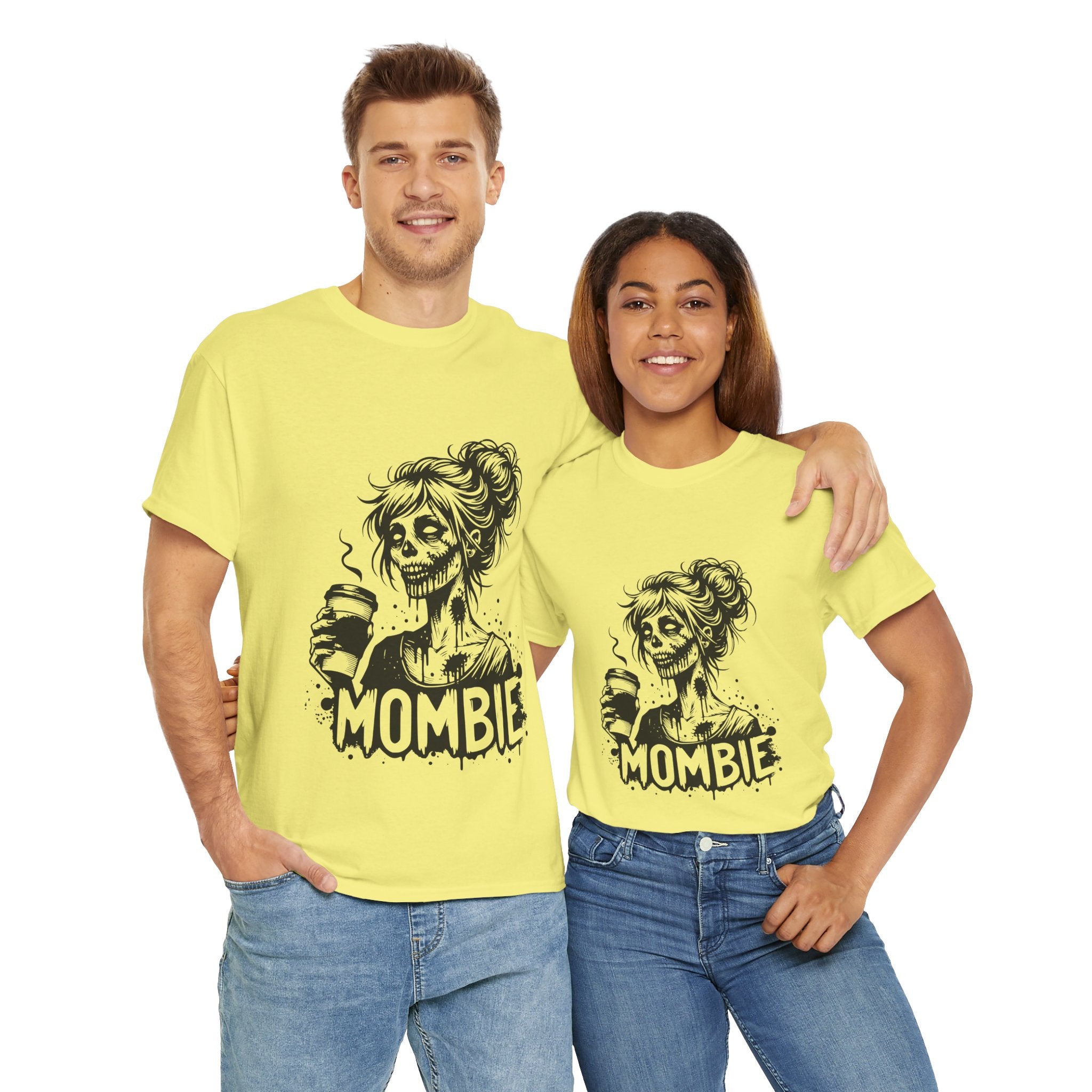 Mombie Unisex Tee, Perfect for Halloween, Gift for Moms, Relaxed Fit, Funny T-Shirt, Unique Graphic Tee, Casual Wear