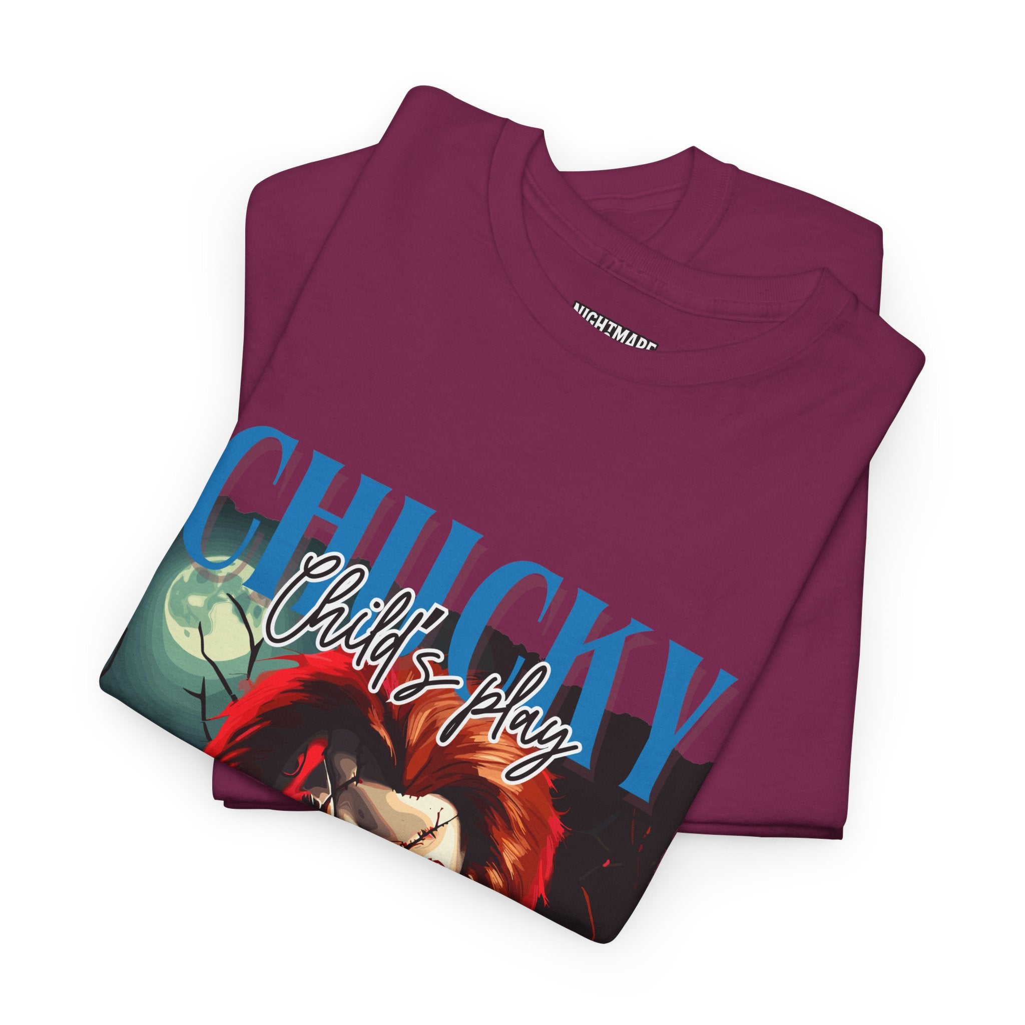 Chucky Horror Graphic Tee, Unisex Cotton Shirt, Halloween Costume, Horror Movie Gift, Spooky T-Shirt, Horror Fan Apparel