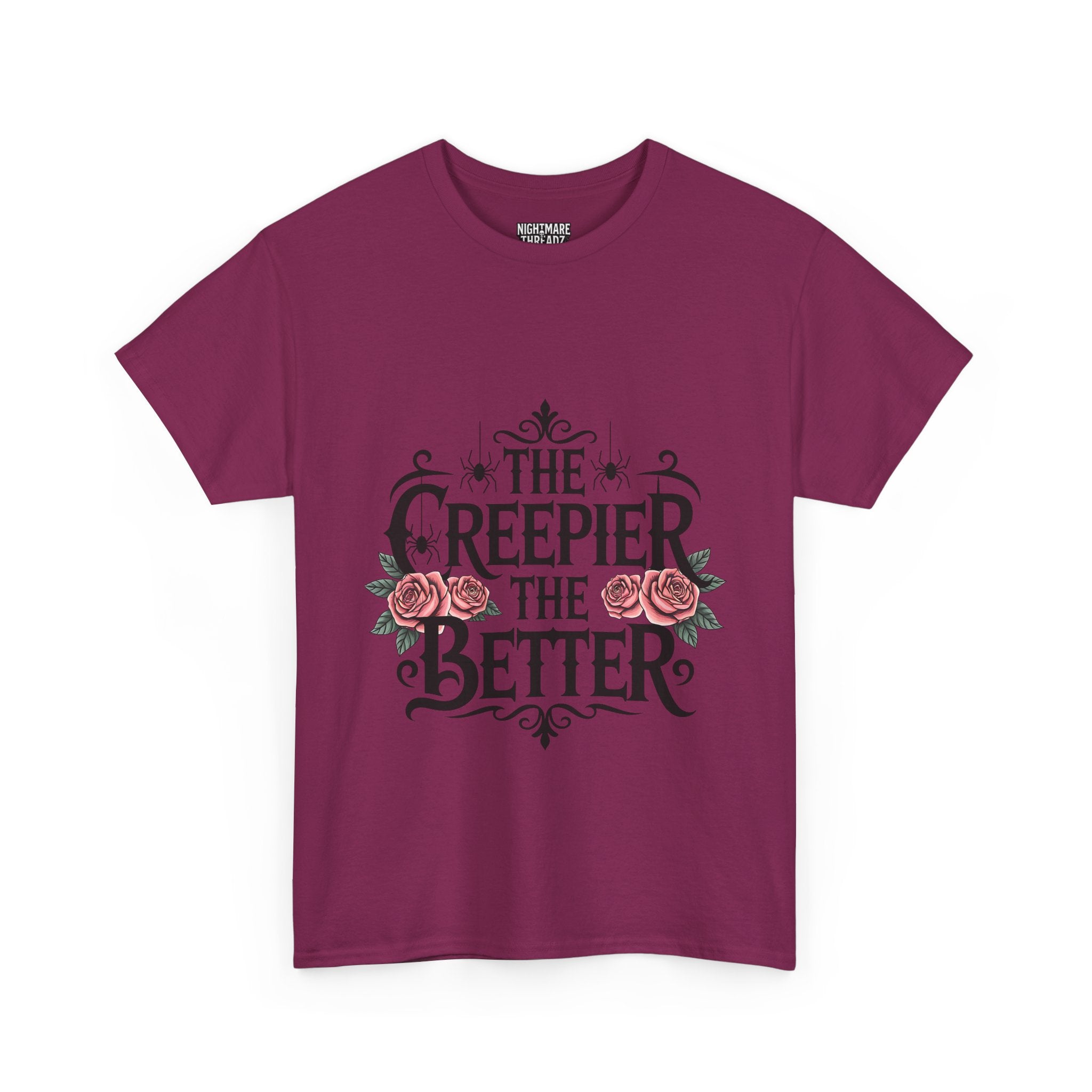 The Creepier the Better Tee, Perfect for Halloween, Casual Wear, Gift for Friends, Vintage Style, Unique Graphic T-Shirt