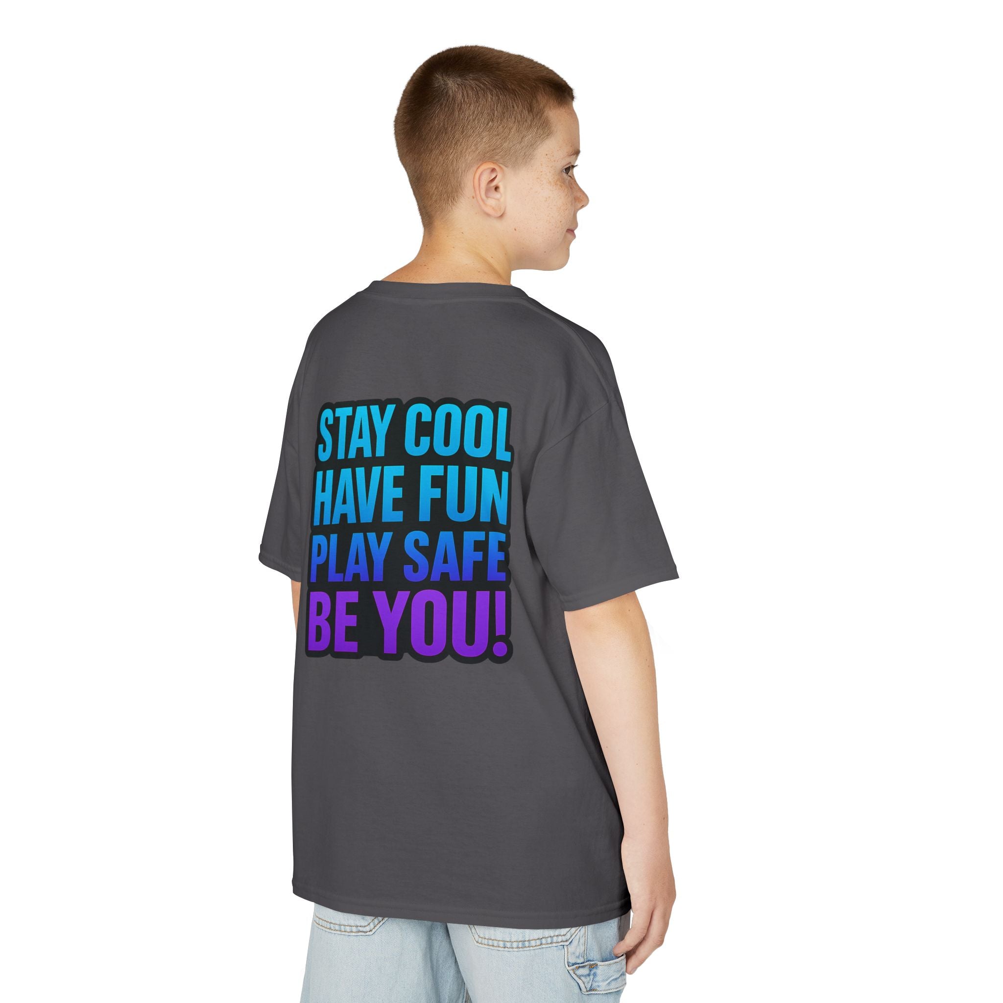 DJ KAT PAWS - Fun Skater Cat Design, Youth Summer T-Shirt, Cool Kids Apparel, Birthday Gift, Trendy Casual Wear