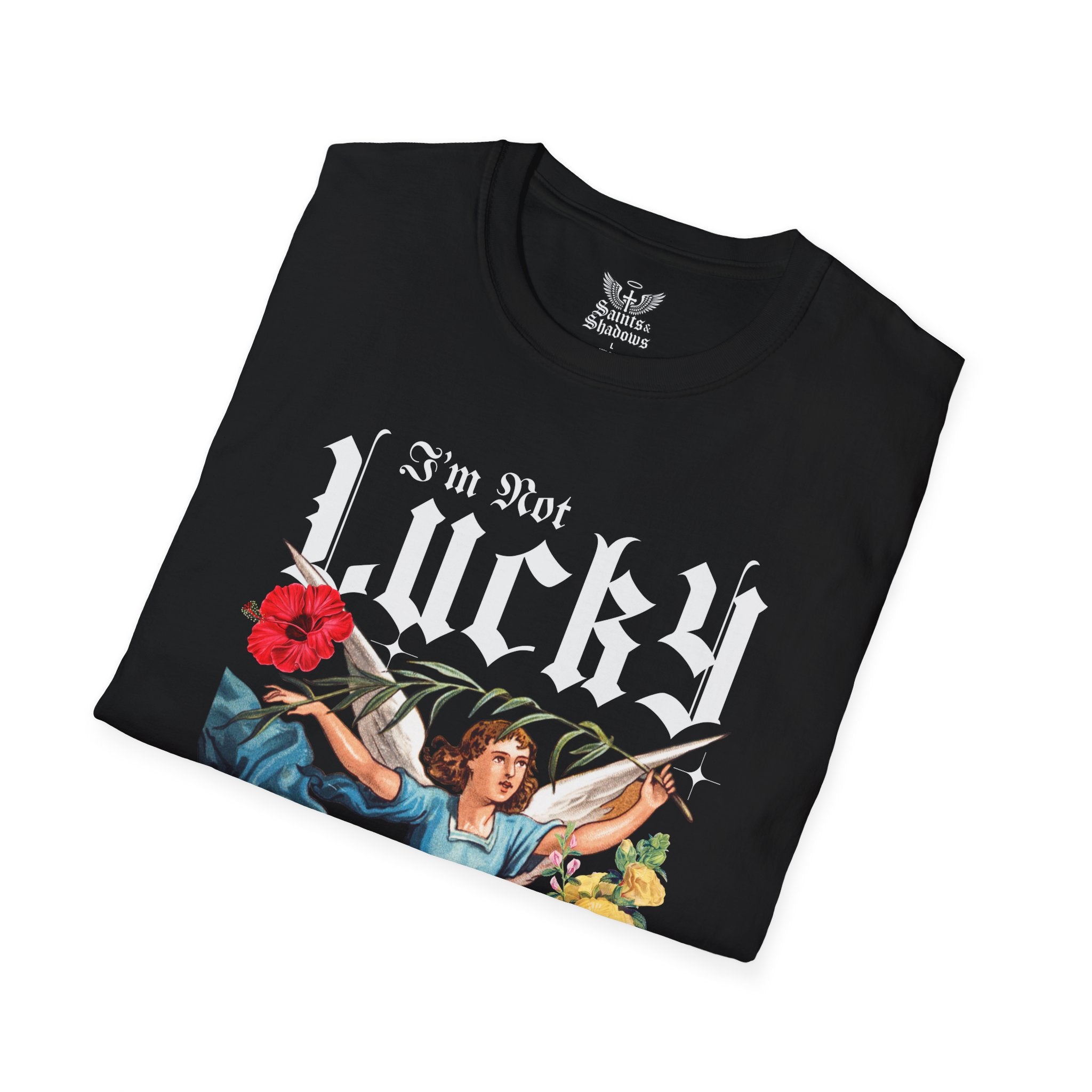 Saints and Shadows - I'm Not Lucky, But I'm Blessed T-Shirt, Unisex Graphic Tee