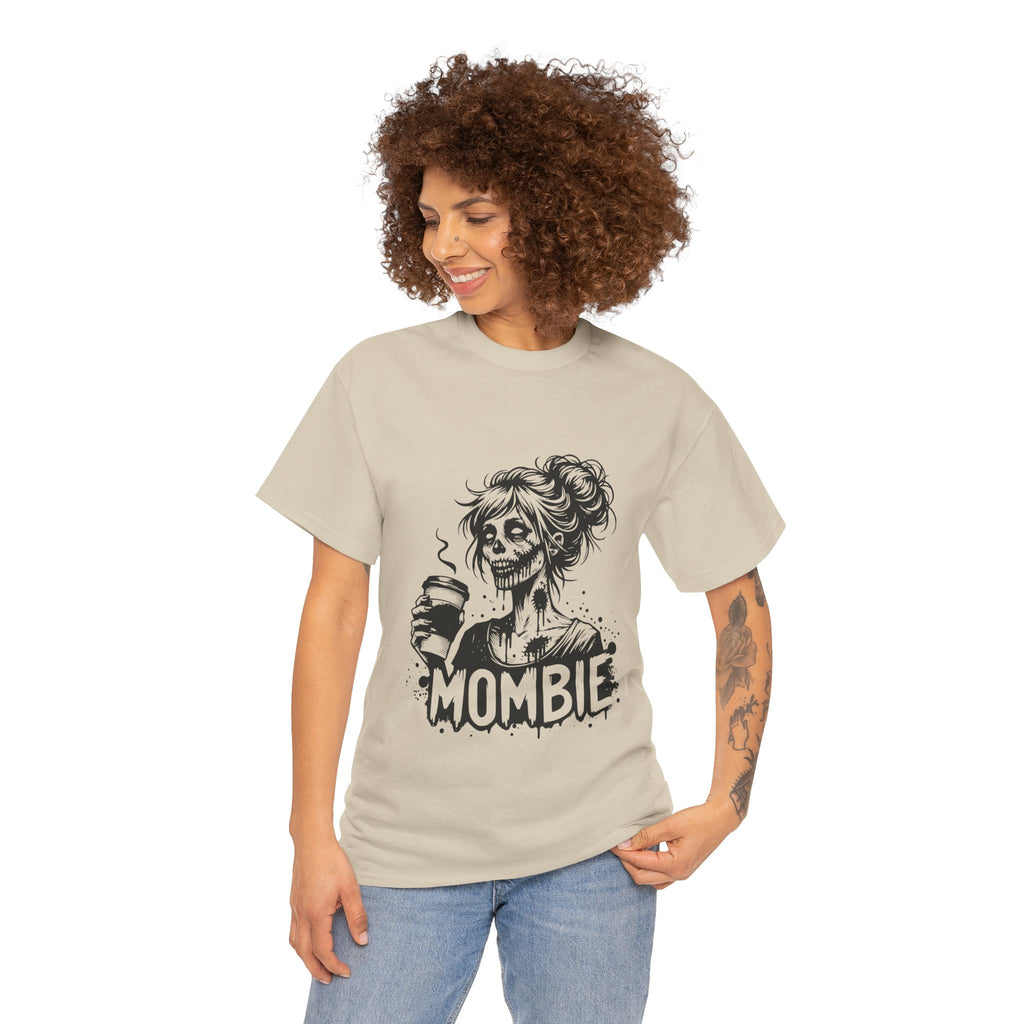Mombie Unisex Tee, Perfect for Halloween, Gift for Moms, Relaxed Fit, Funny T-Shirt, Unique Graphic Tee, Casual Wear