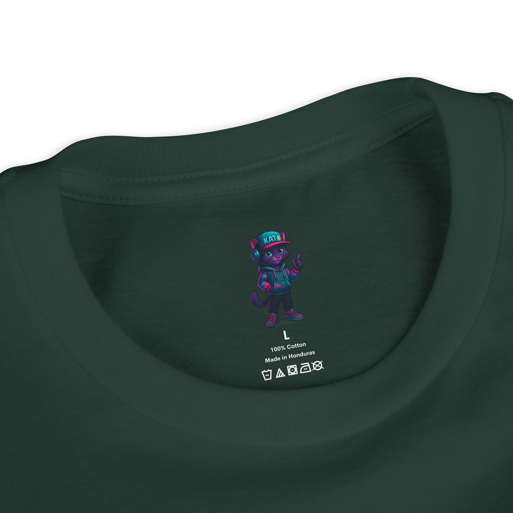 DJ KAT PAWS Paw-sitively Shredding, Skateboarding Youth Tee | Fun Summer Shirt, Motivational Kids T-Shirt, Birthday Gift for Boys & Girls