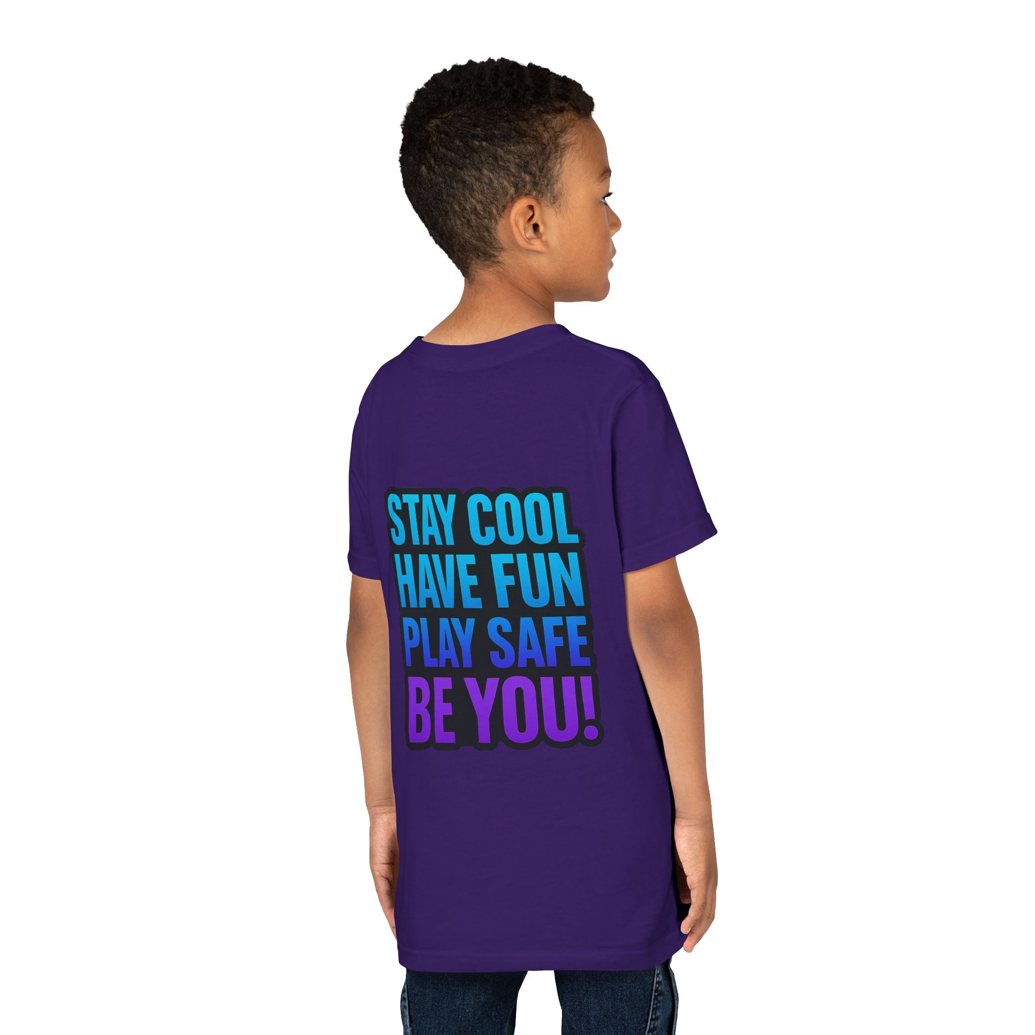 DJ KAT PAWS Paw-sitively Shredding, Skateboarding Youth Tee | Fun Summer Shirt, Motivational Kids T-Shirt, Birthday Gift for Boys & Girls