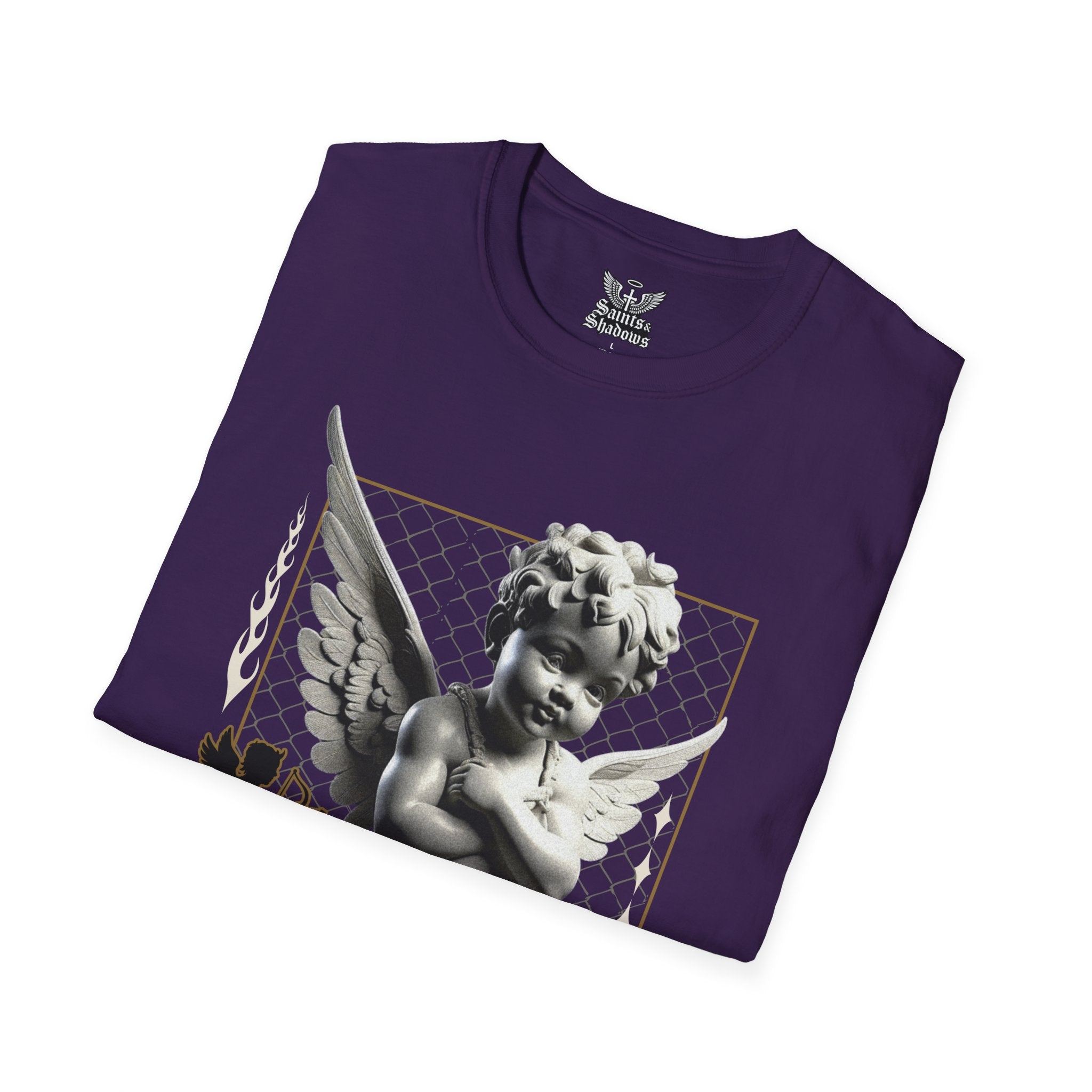 Saints and Shadows - Matchmaker, Angelic Artwork Unisex Softstyle T-Shirt, Casual Wear
