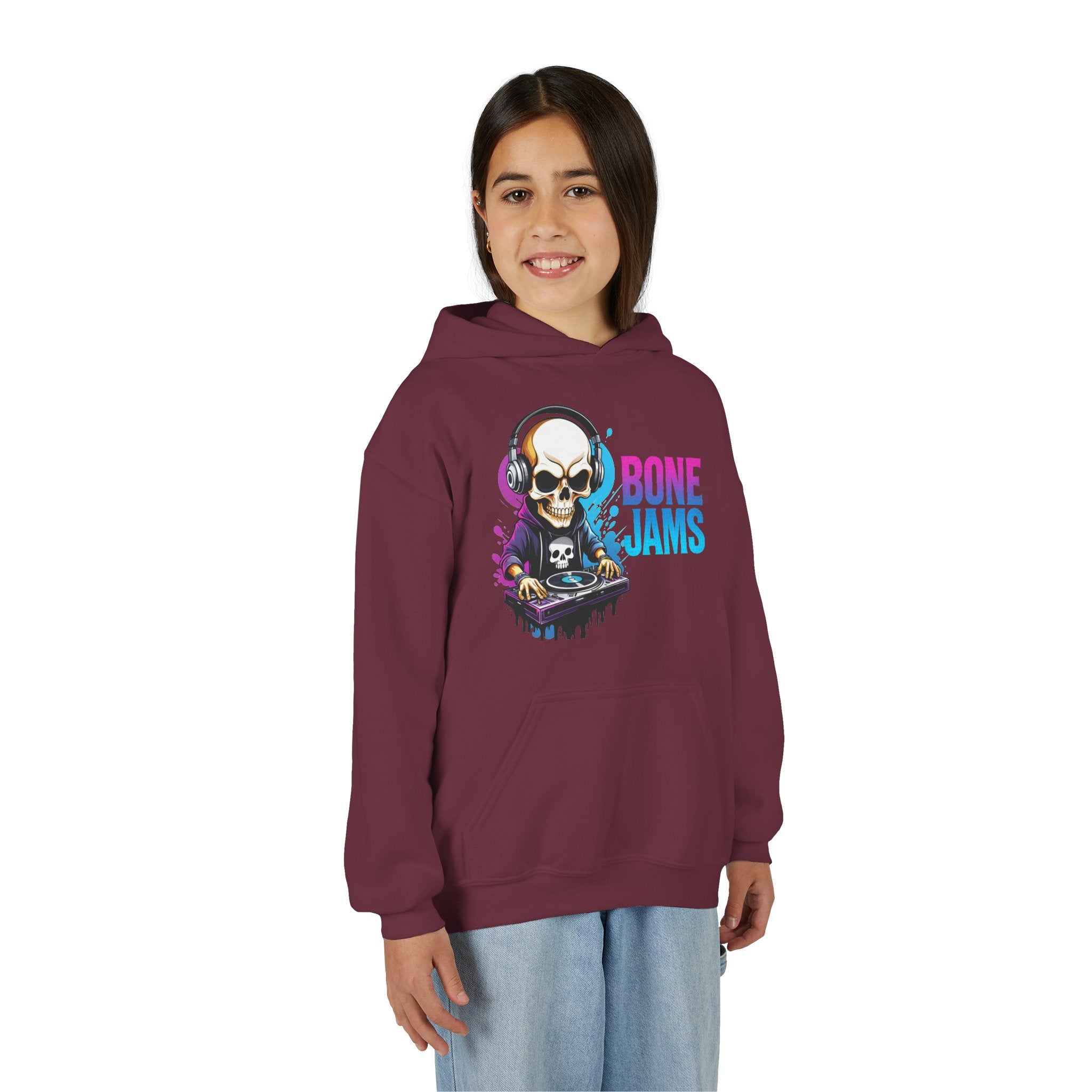 Bone Jams MC Bonez, Kids Hoodie Skull DJ