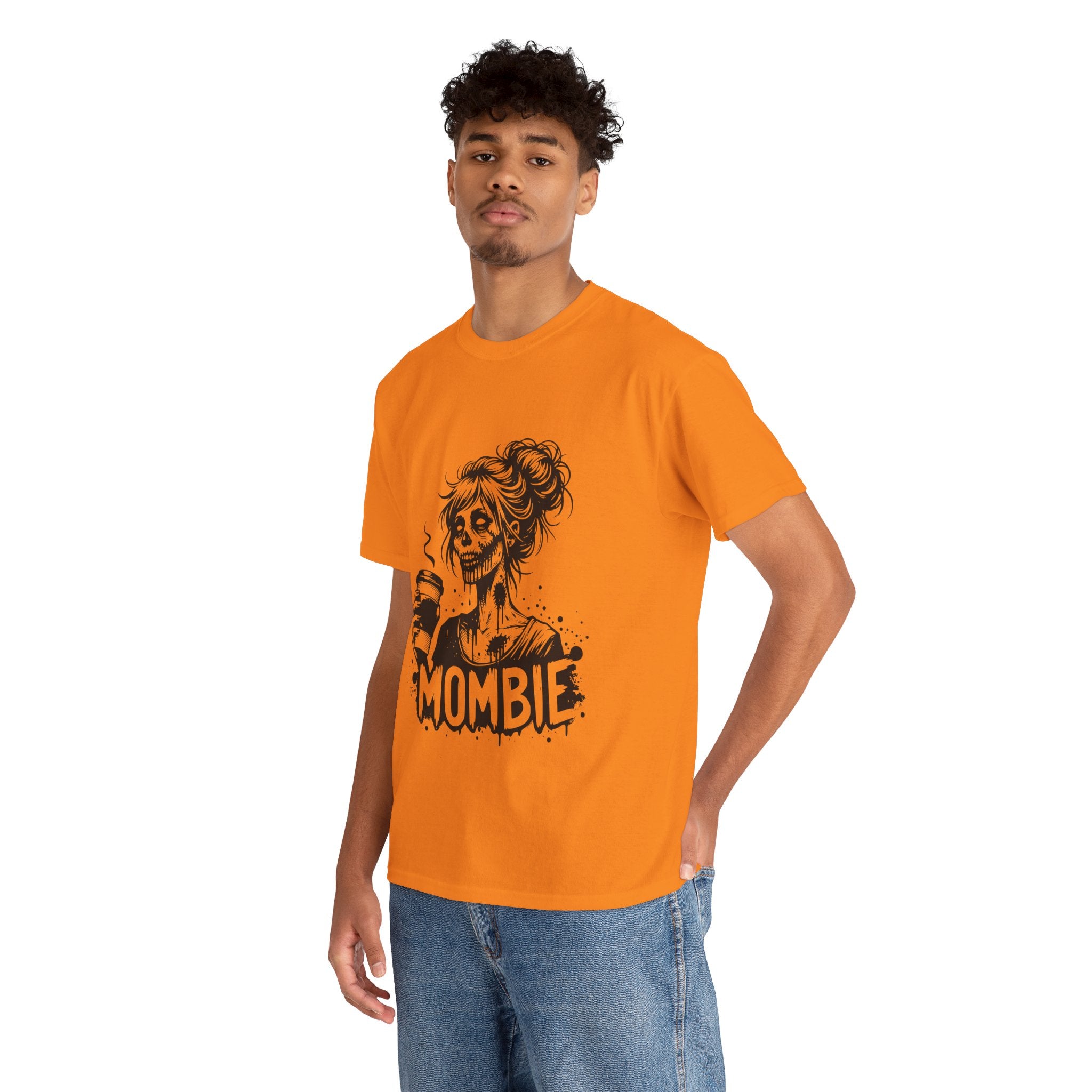 Mombie Unisex Tee, Perfect for Halloween, Gift for Moms, Relaxed Fit, Funny T-Shirt, Unique Graphic Tee, Casual Wear