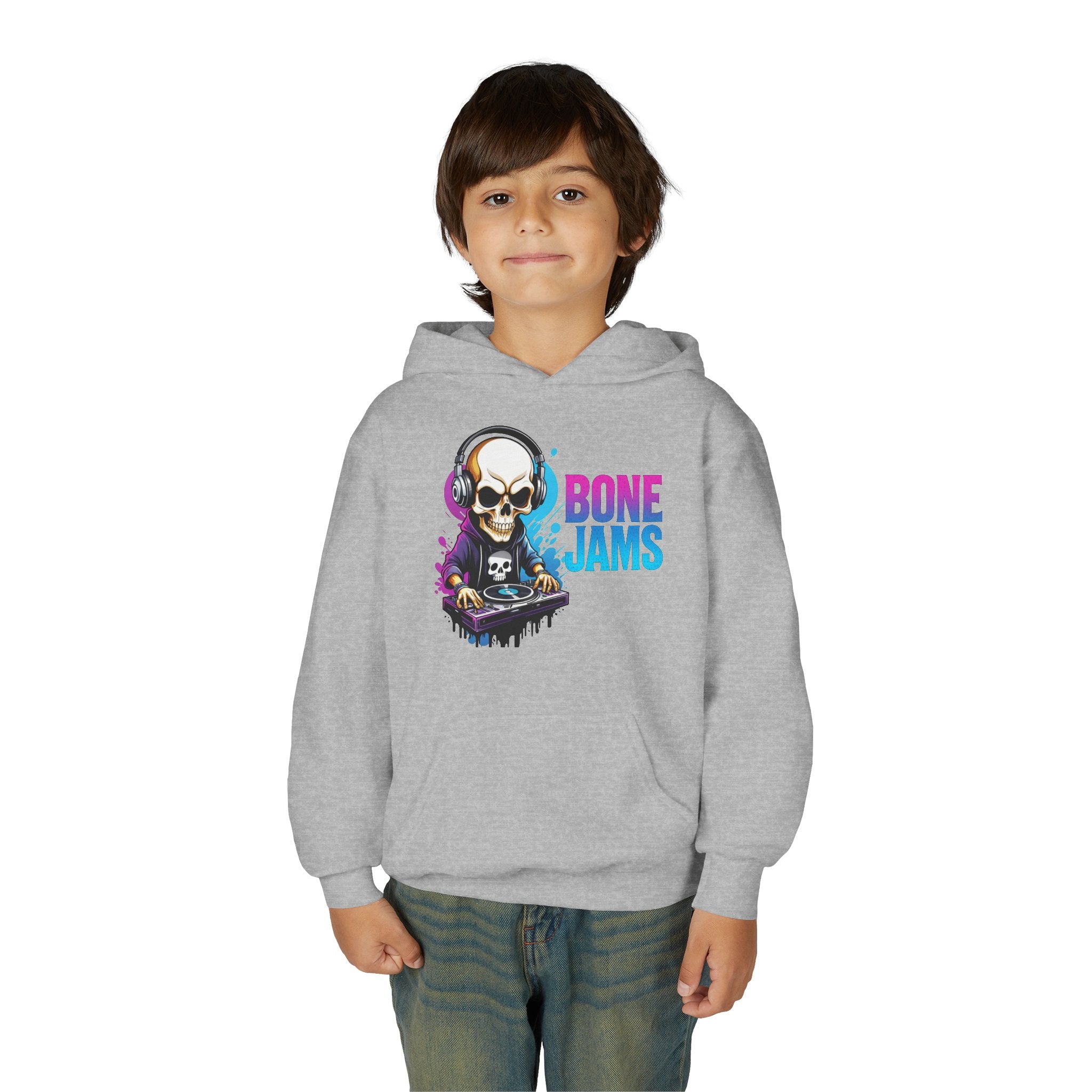 Bone Jams MC Bonez, Kids Hoodie Skull DJ