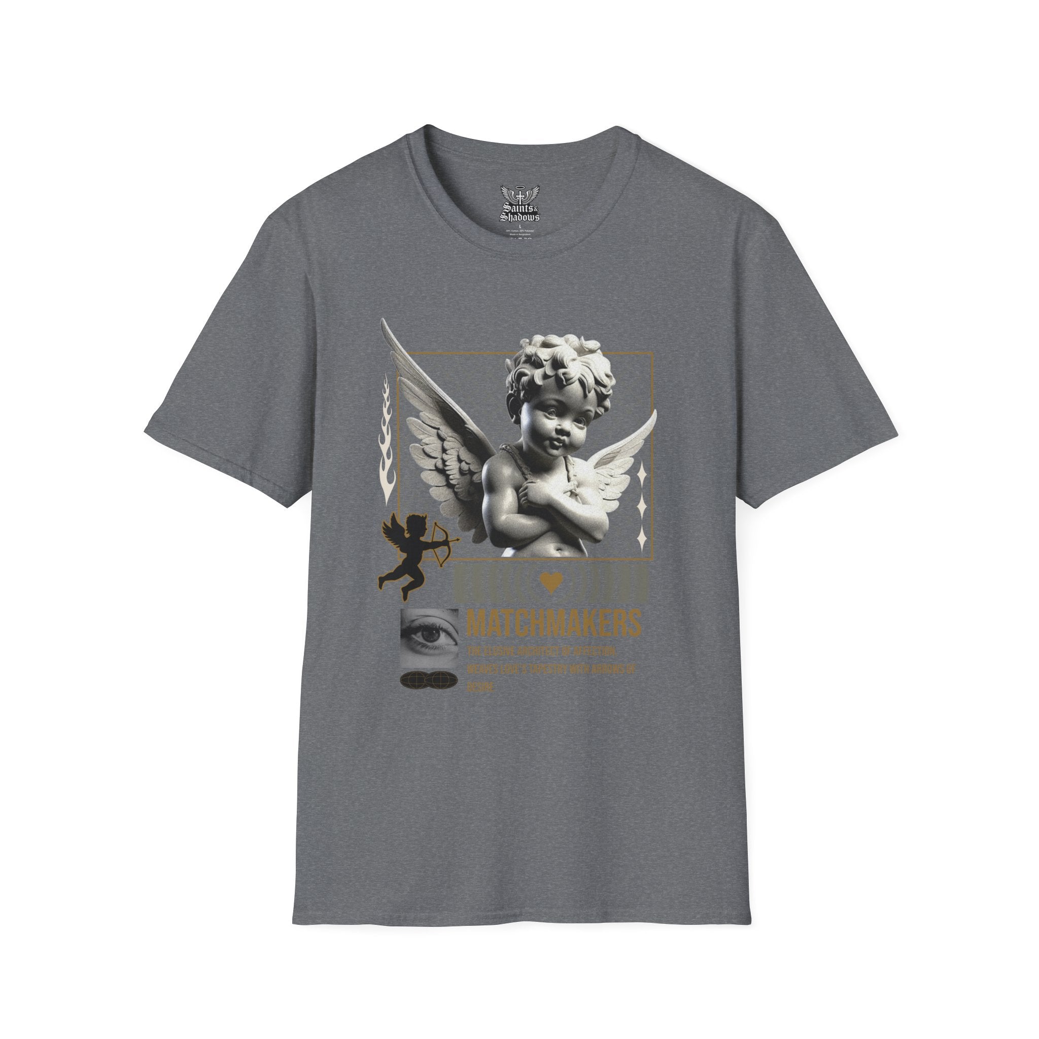 Saints and Shadows - Matchmaker, Angelic Artwork Unisex Softstyle T-Shirt, Casual Wear