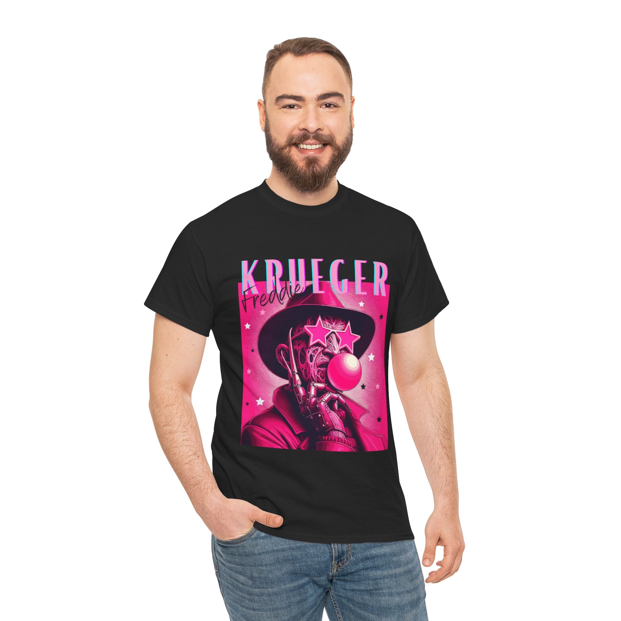 Freddie Kruger, Horror Graphic Tee, Unisex Cotton Shirt, Halloween Costume, Horror Movie Gift, Spooky T-Shirt, Horror Fan Apparel