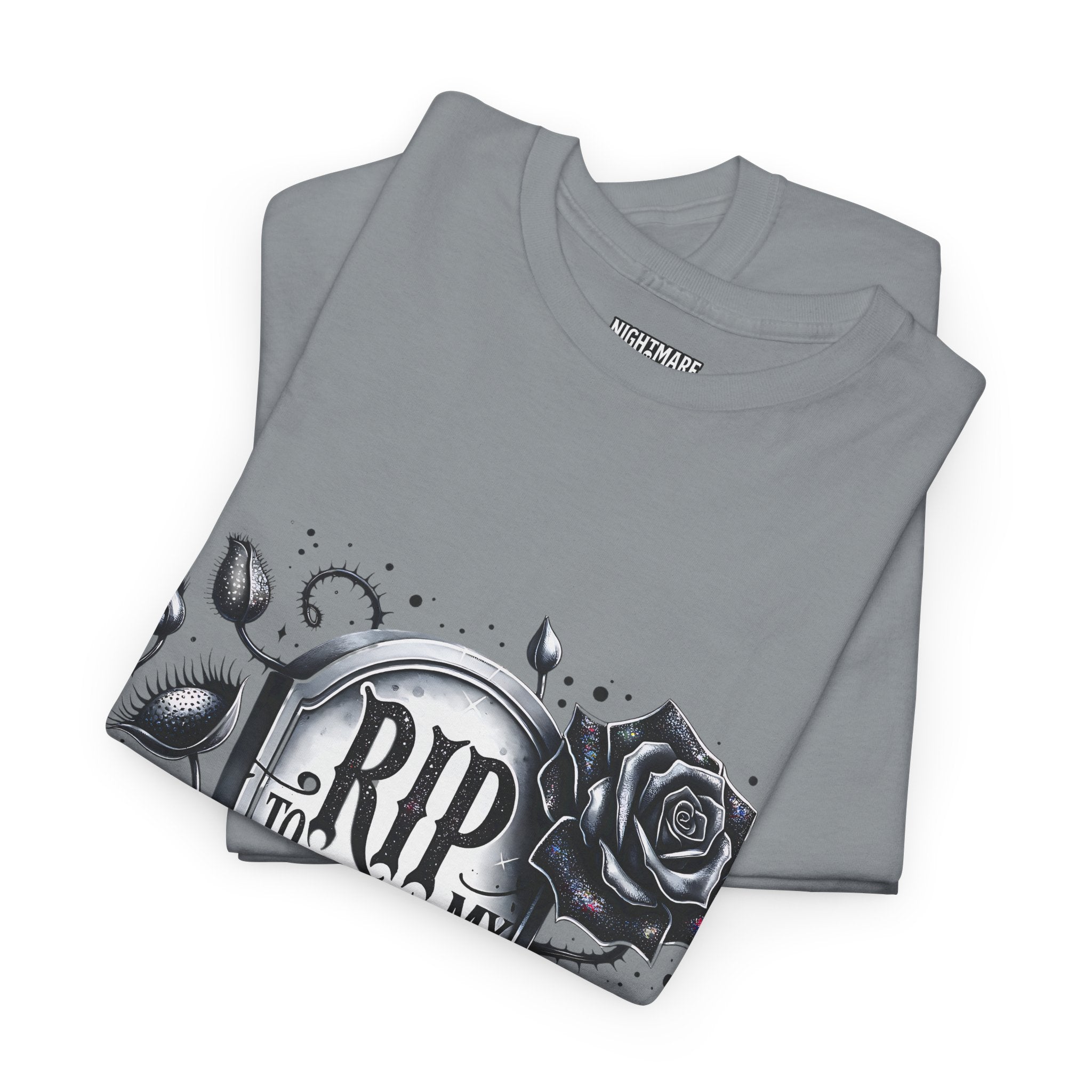 RIP to My 30s, Heavy, Unisex Graphic Shirt, Birthday Gift, Casual Wear, Vintage Style, Floral Design T-shirt