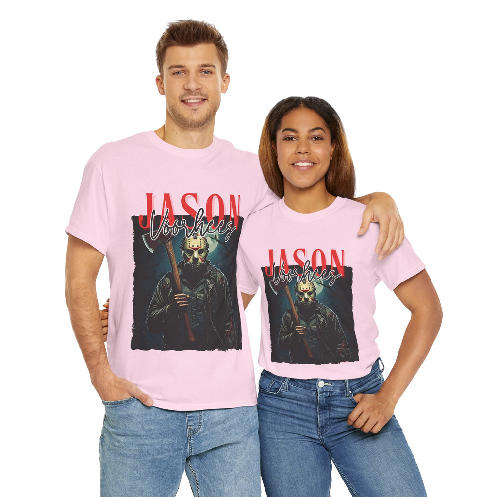 Jason Vorhees Horror Graphic Tee, Unisex Cotton Shirt, Halloween Costume, Horror Movie Gift, Spooky T-Shirt, Horror Fan Apparel