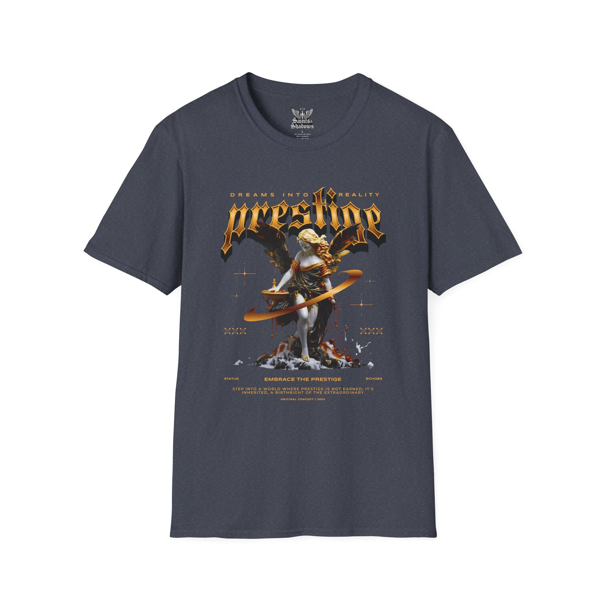 Saints and Shadows - Prestige, Angelic Artwork Unisex Softstyle T-Shirt, Casual Wear