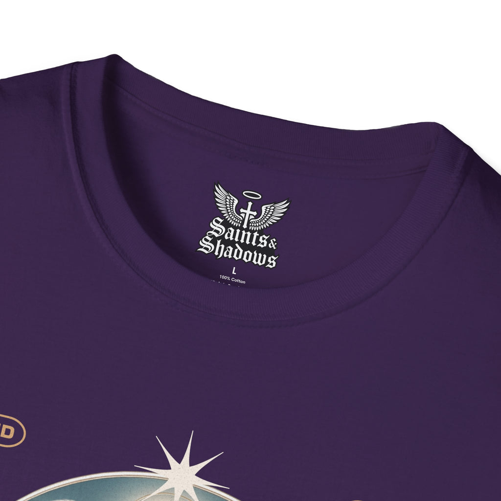 Saints and Shadows - Reflection, Angelic Artwork Unisex Softstyle T-Shirt, Casual Wear