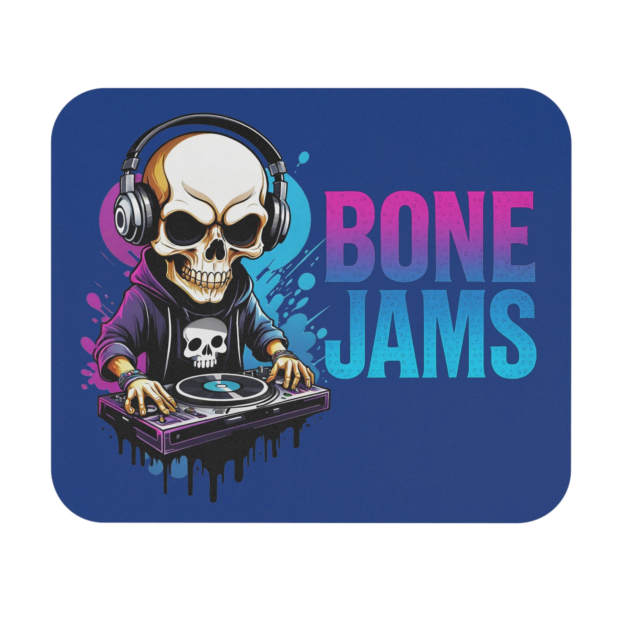 Bone Jams MC Bonez Skull DJ Mouse Pad
