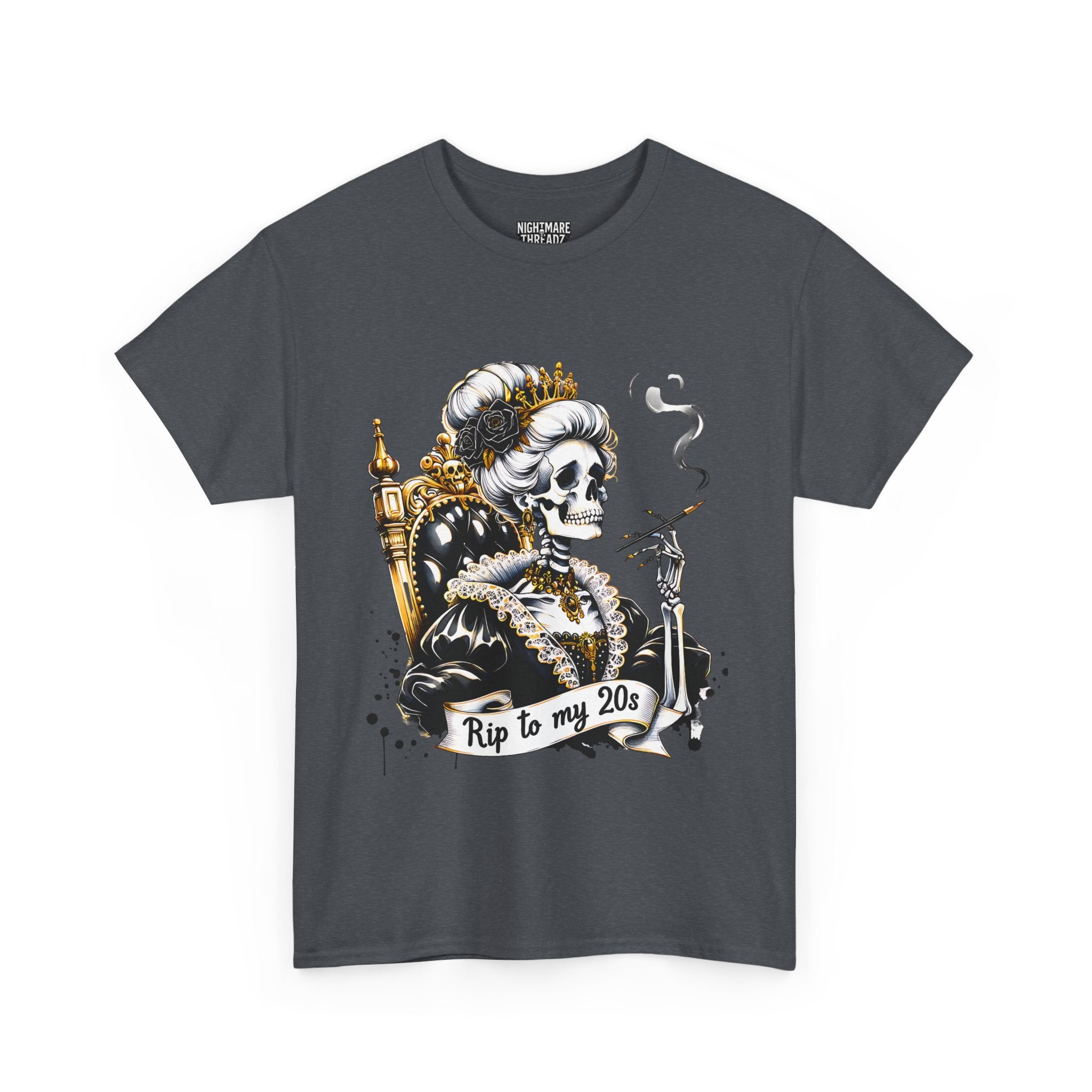 Rip to my 20s Tee, Heavy, Unisex Graphic Shirt, Birthday Gift, Casual Wear, Vintage Style, Floral Design T-shirt