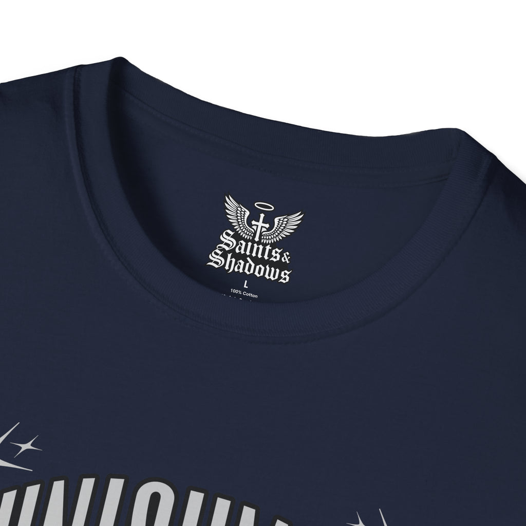 Saints and Shadows - Punishment, Angelic Artwork Unisex Softstyle T-Shirt, Casual Wear