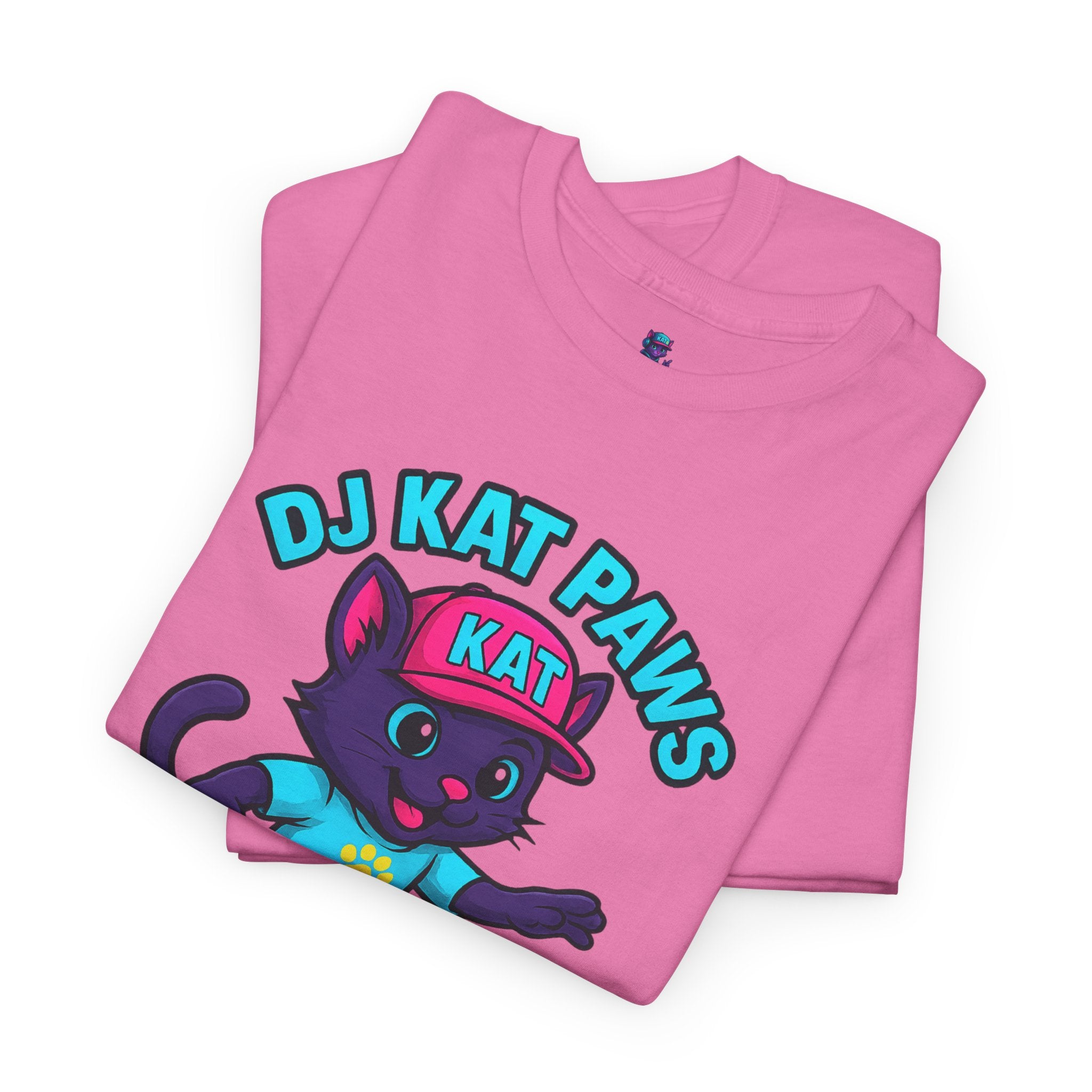 DJ KAT PAWS Paw-sitive Waves Only Surfing Tee