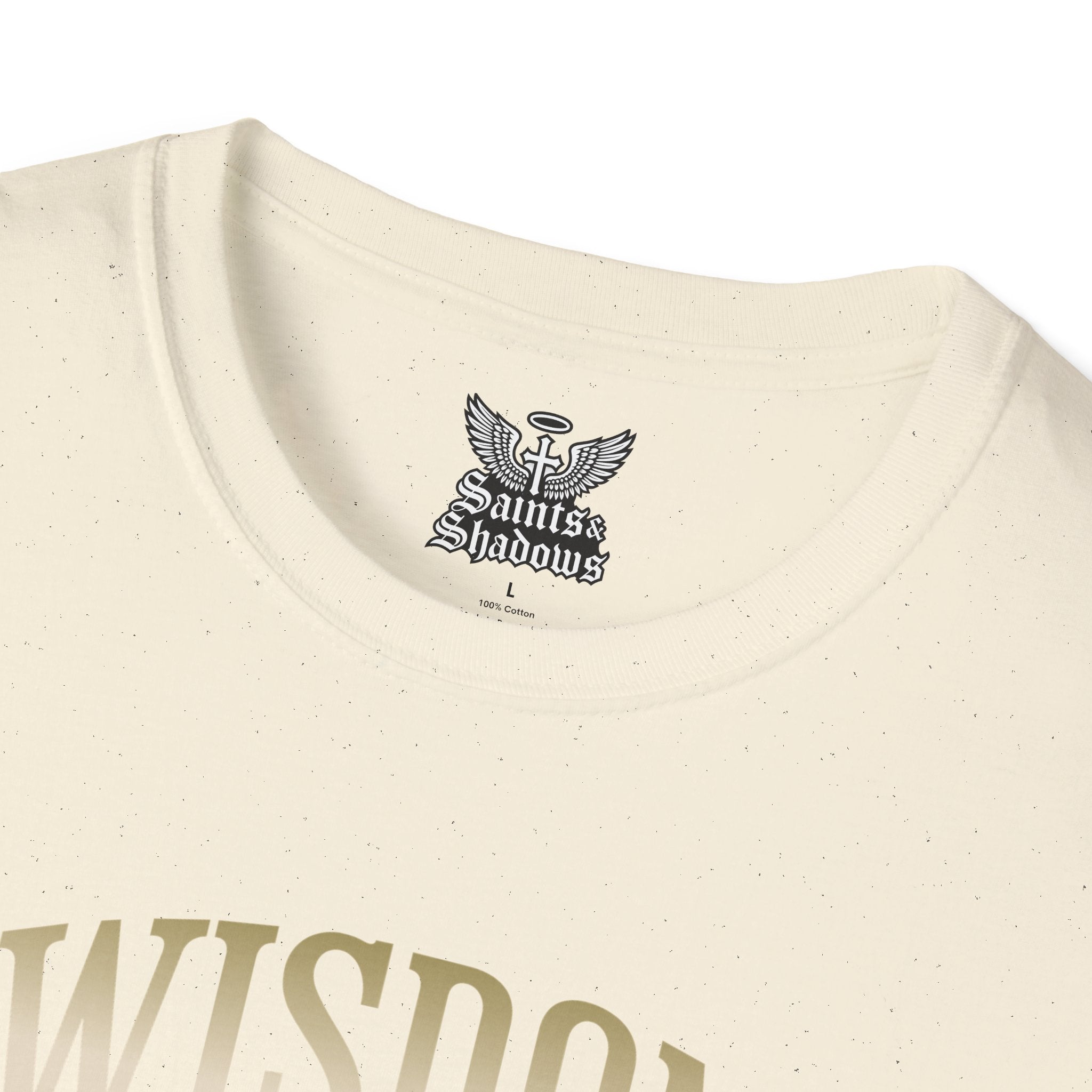 Saints and Shadows - Wisdom, Angelic Artwork Unisex Softstyle T-Shirt, Casual Wear