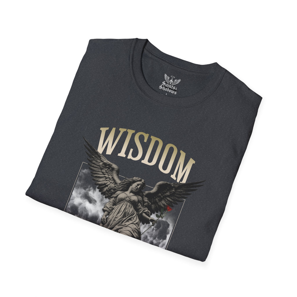 Saints and Shadows - Wisdom, Angelic Artwork Unisex Softstyle T-Shirt, Casual Wear