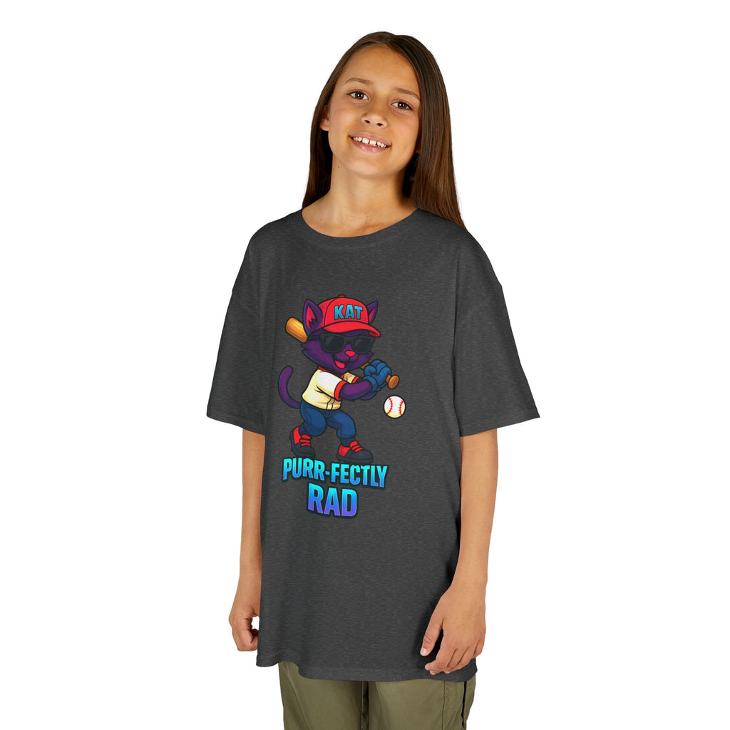 DJ KAT PAWS Purr-fectly Rad Kids Tee | Cool Apparel for Boys & Girls, Motivational Summer Wear & Playful Gift