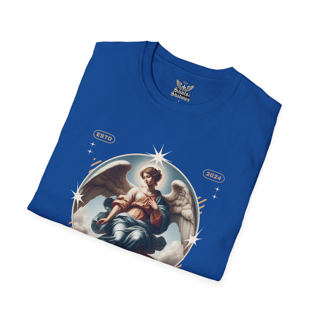 Saints and Shadows - Reflection, Angelic Artwork Unisex Softstyle T-Shirt, Casual Wear