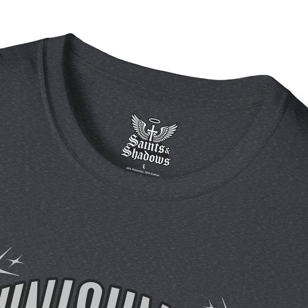Saints and Shadows - Punishment, Angelic Artwork Unisex Softstyle T-Shirt, Casual Wear