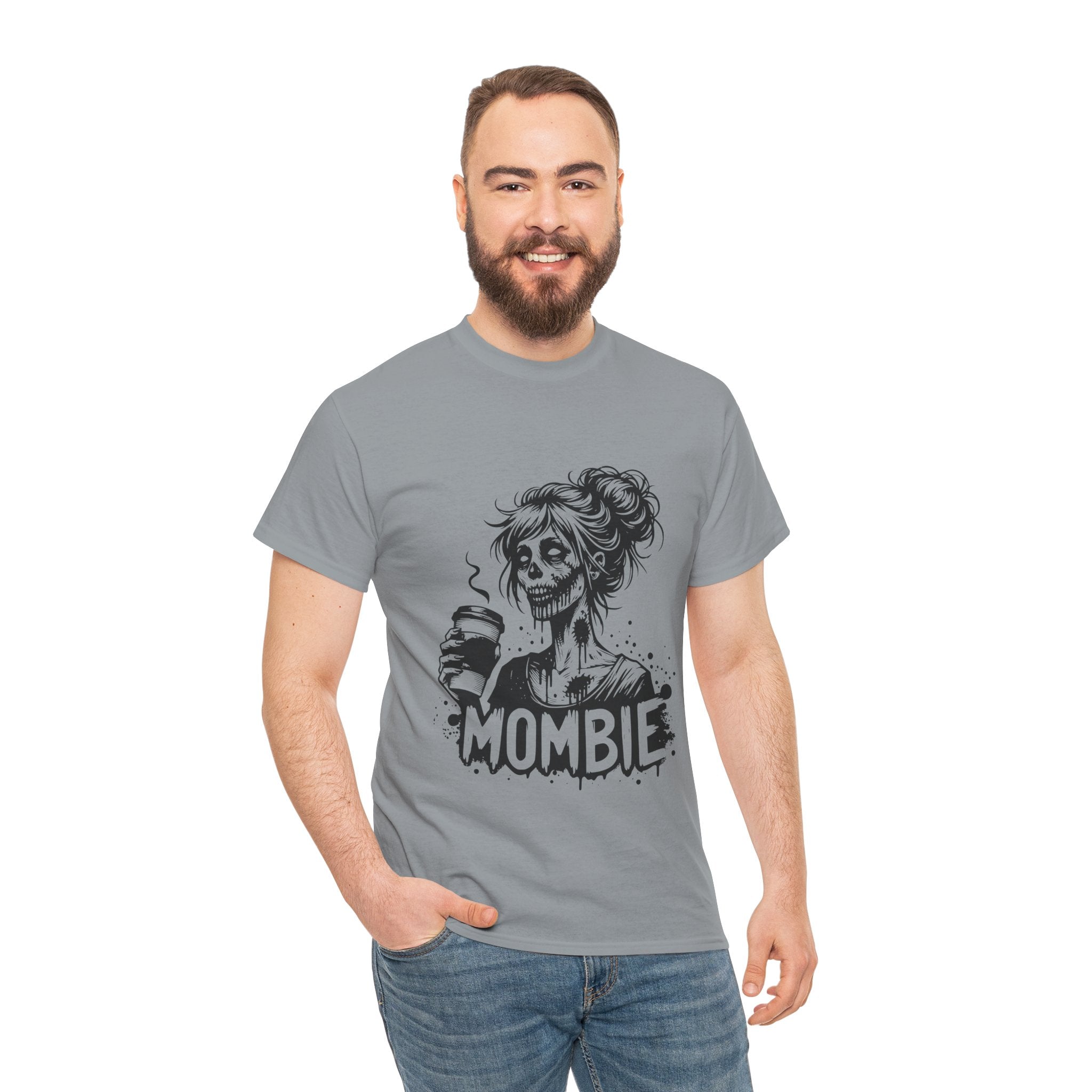 Mombie Unisex Tee, Perfect for Halloween, Gift for Moms, Relaxed Fit, Funny T-Shirt, Unique Graphic Tee, Casual Wear