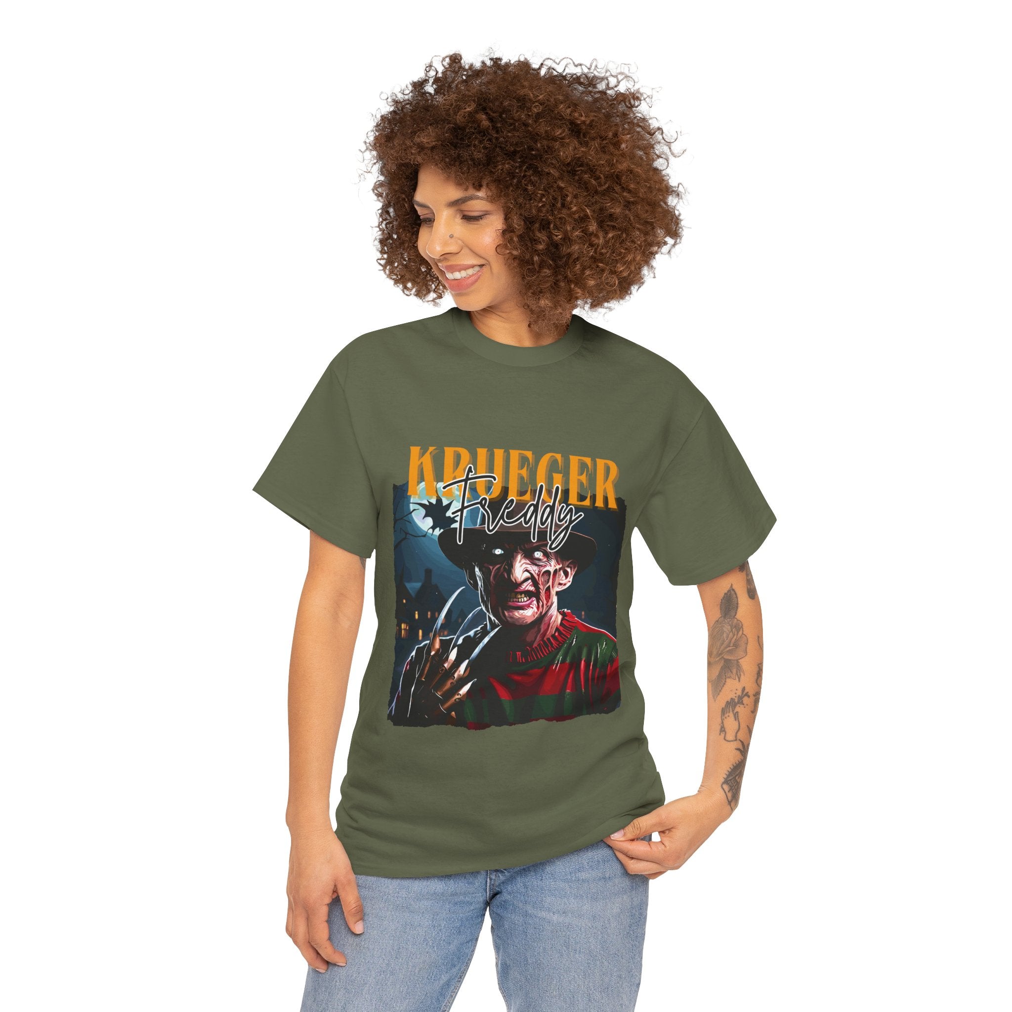Freddy Krueger, Horror Graphic Tee, Unisex Cotton Shirt, Halloween Costume, Horror Movie Gift, Spooky T-Shirt, Horror Fan Apparel