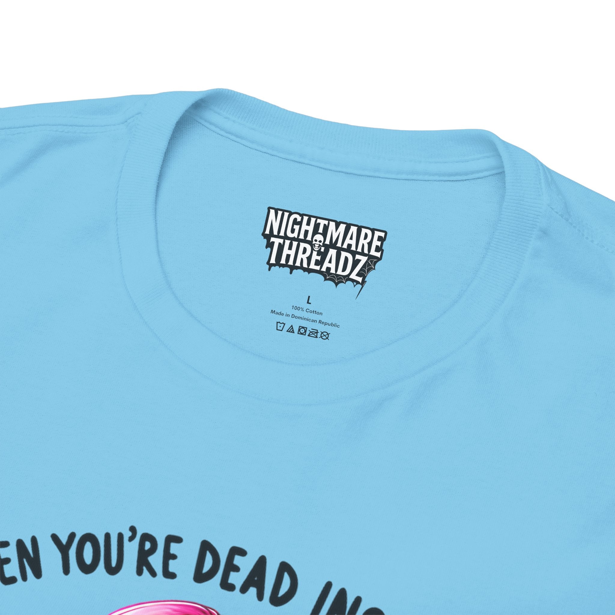 When you're dead onside, Whimsical Skeleton Tee, Funny Graphic Shirt, Perfect for Halloween, Unique Gift Idea, Casual Wear, Everyday Humor