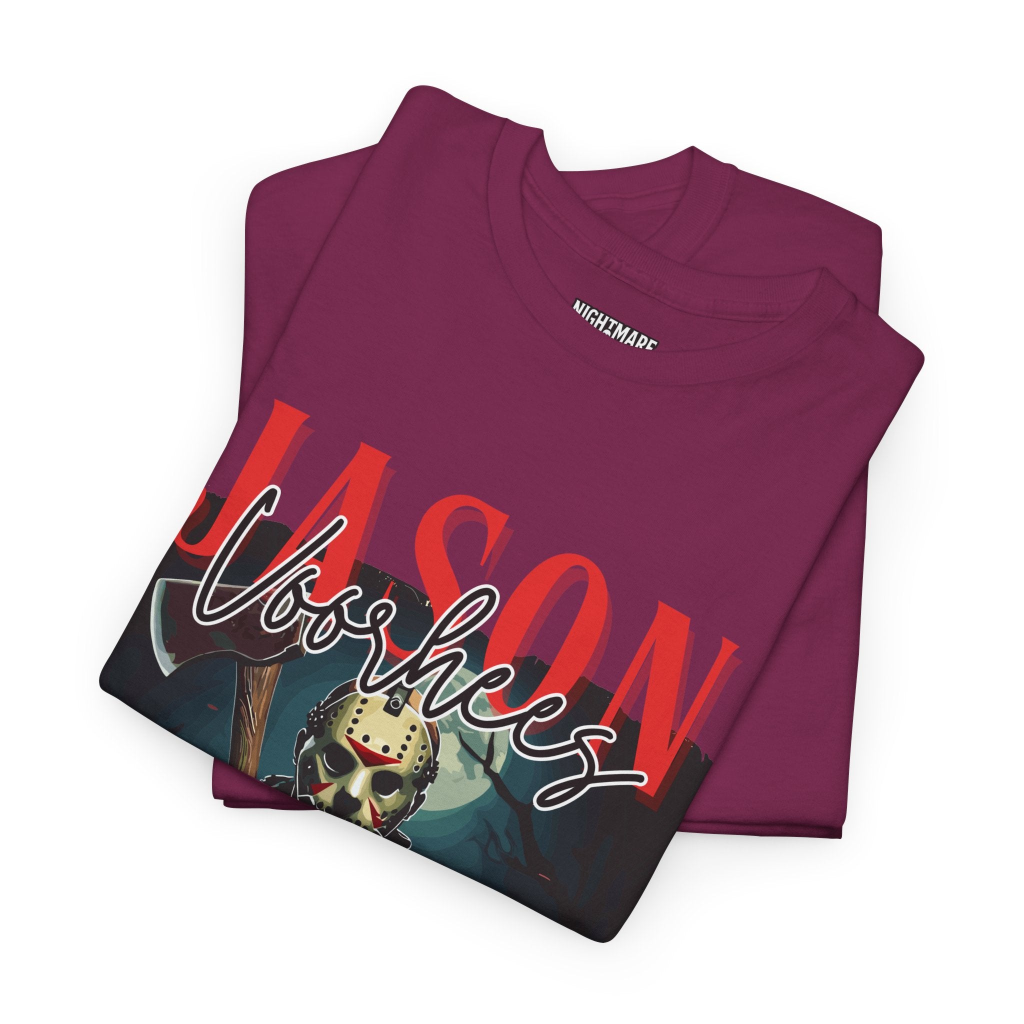 Jason Vorhees Horror Graphic Tee, Unisex Cotton Shirt, Halloween Costume, Horror Movie Gift, Spooky T-Shirt, Horror Fan Apparel