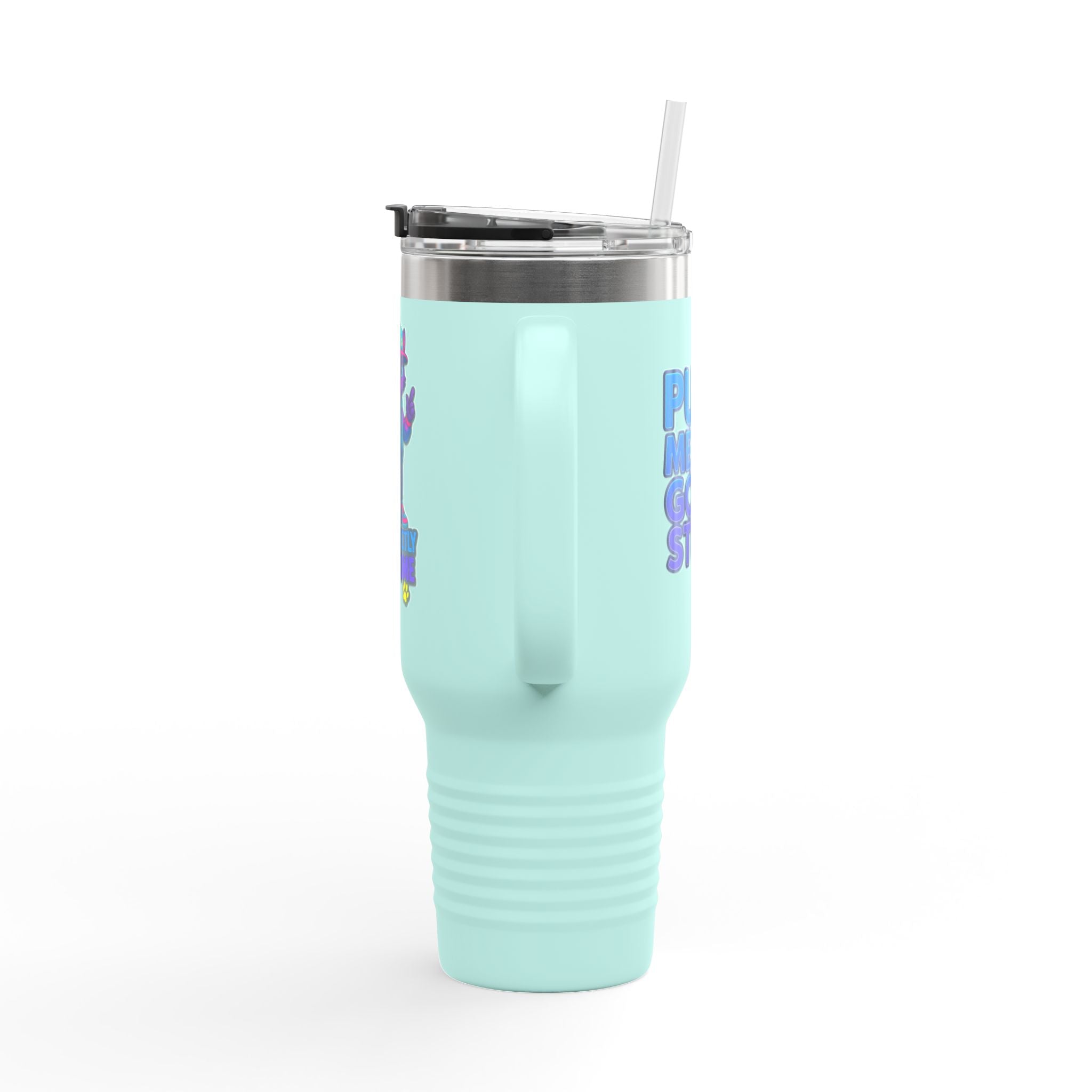 DJ KAT Paws - Purr-fectly Awesome Insulated Travel Mug, 40oz