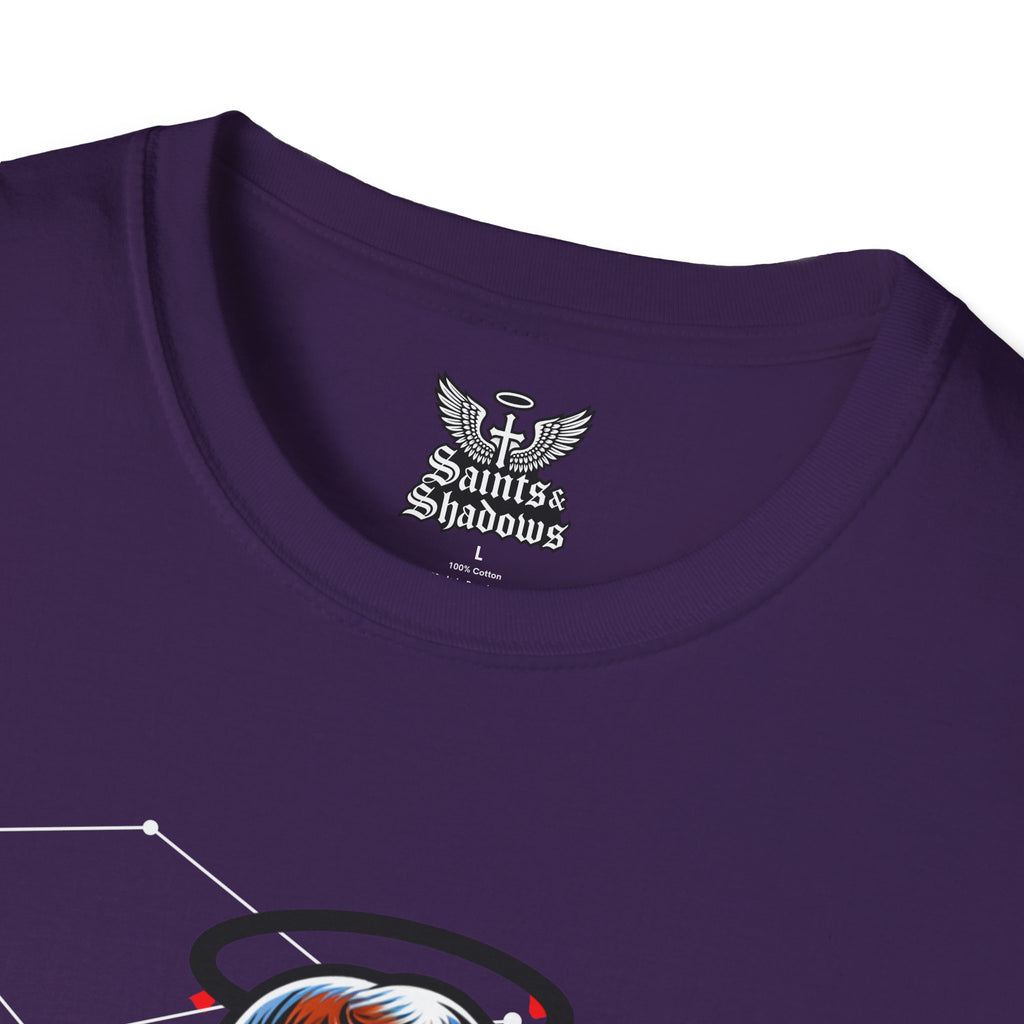 Saints and Shadows - Rebirth, Angelic Artwork Unisex Softstyle T-Shirt, Casual Wear