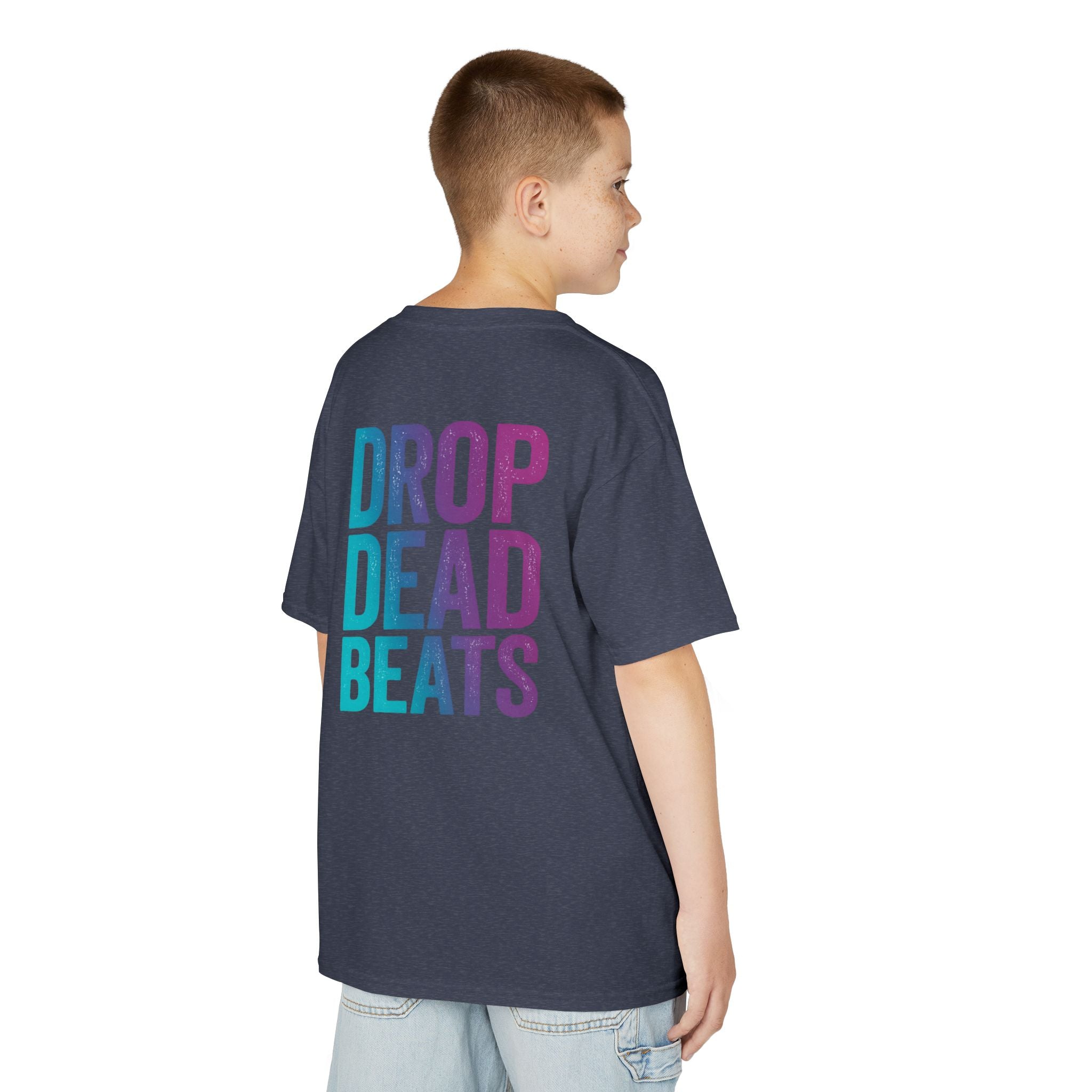 Bone Jams MC Bonez Kids Tee | Drummer Edition | Halloween Costume, Birthday Gift & Drop Dead Beats Apparel