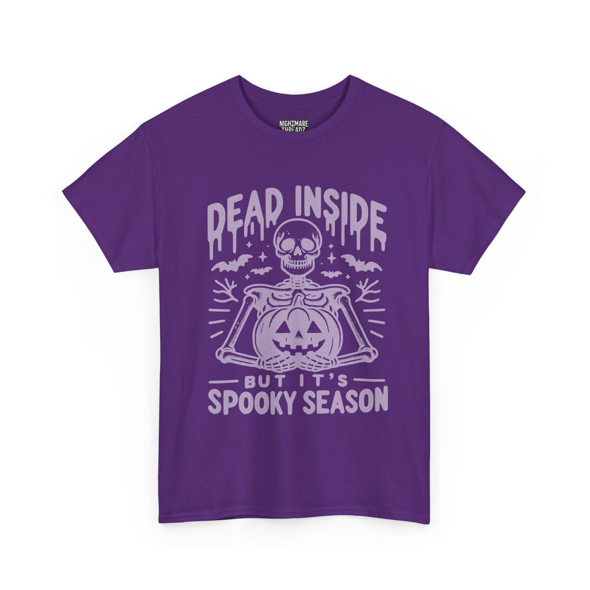 Spooky Season Dead Inside Unisex Tee, Halloween Shirt, Graphic Tee, Fall Apparel, Ghostly Vibes, Comfy Everyday Wear