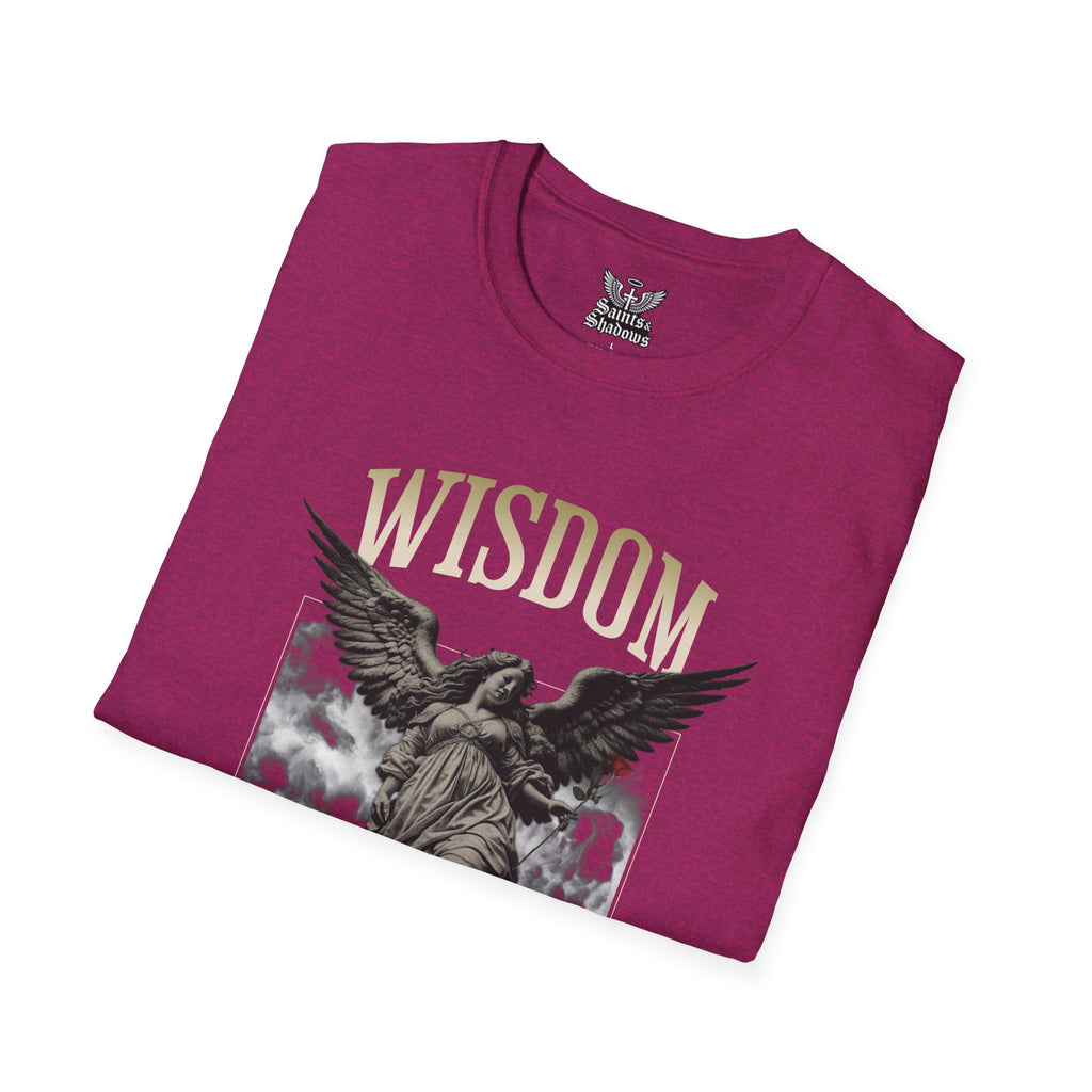 Saints and Shadows - Wisdom, Angelic Artwork Unisex Softstyle T-Shirt, Casual Wear
