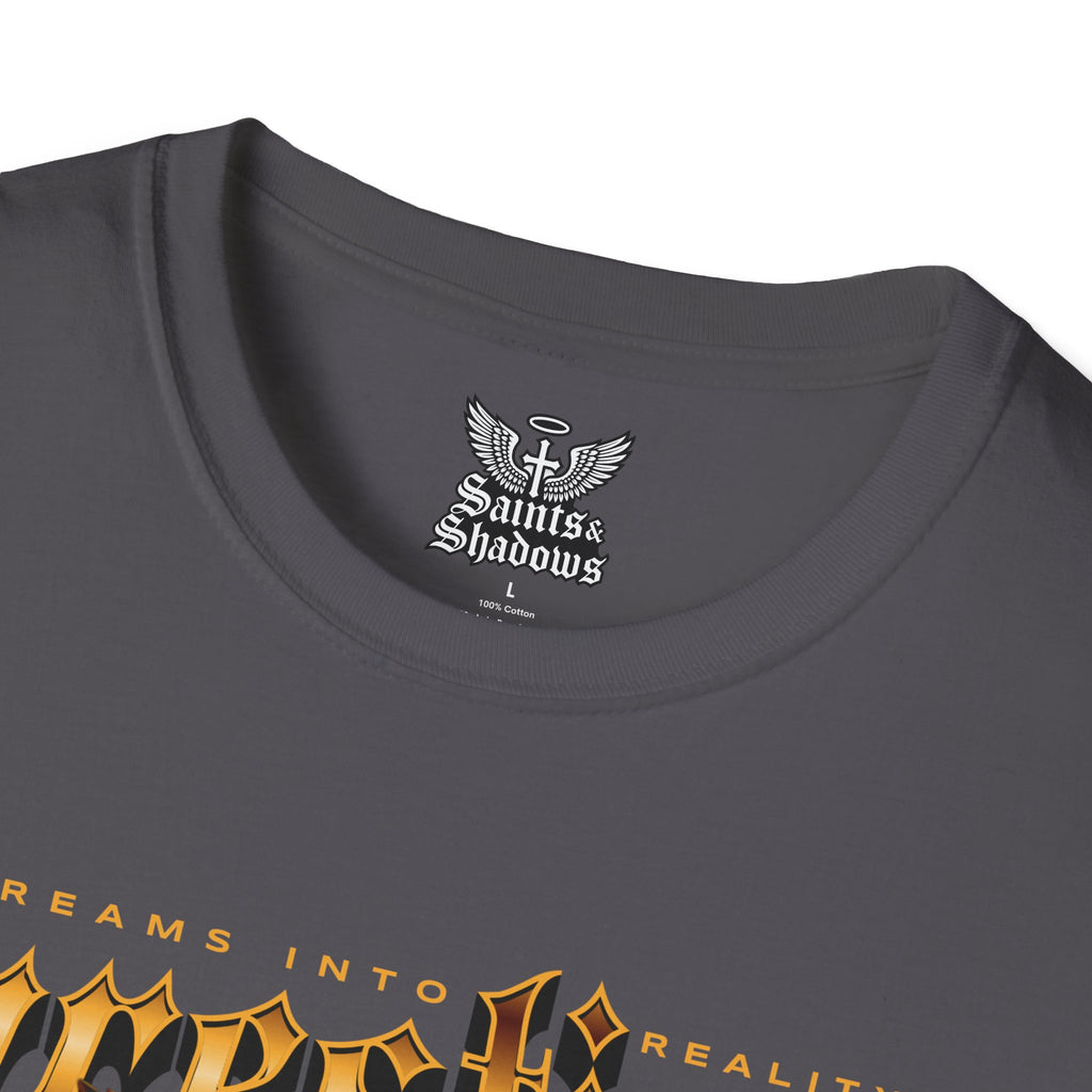 Saints and Shadows - Prestige, Angelic Artwork Unisex Softstyle T-Shirt, Casual Wear