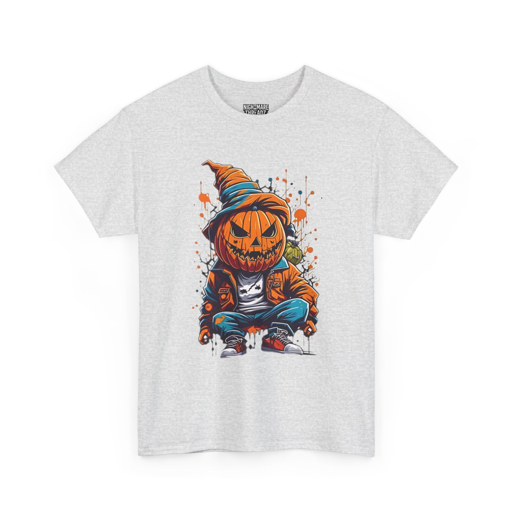 Scary Pumpkin, Horror Graphic Tee, Unisex Cotton Shirt, Halloween Costume, Horror Movie Gift, Spooky T-Shirt, Horror Fan Apparel