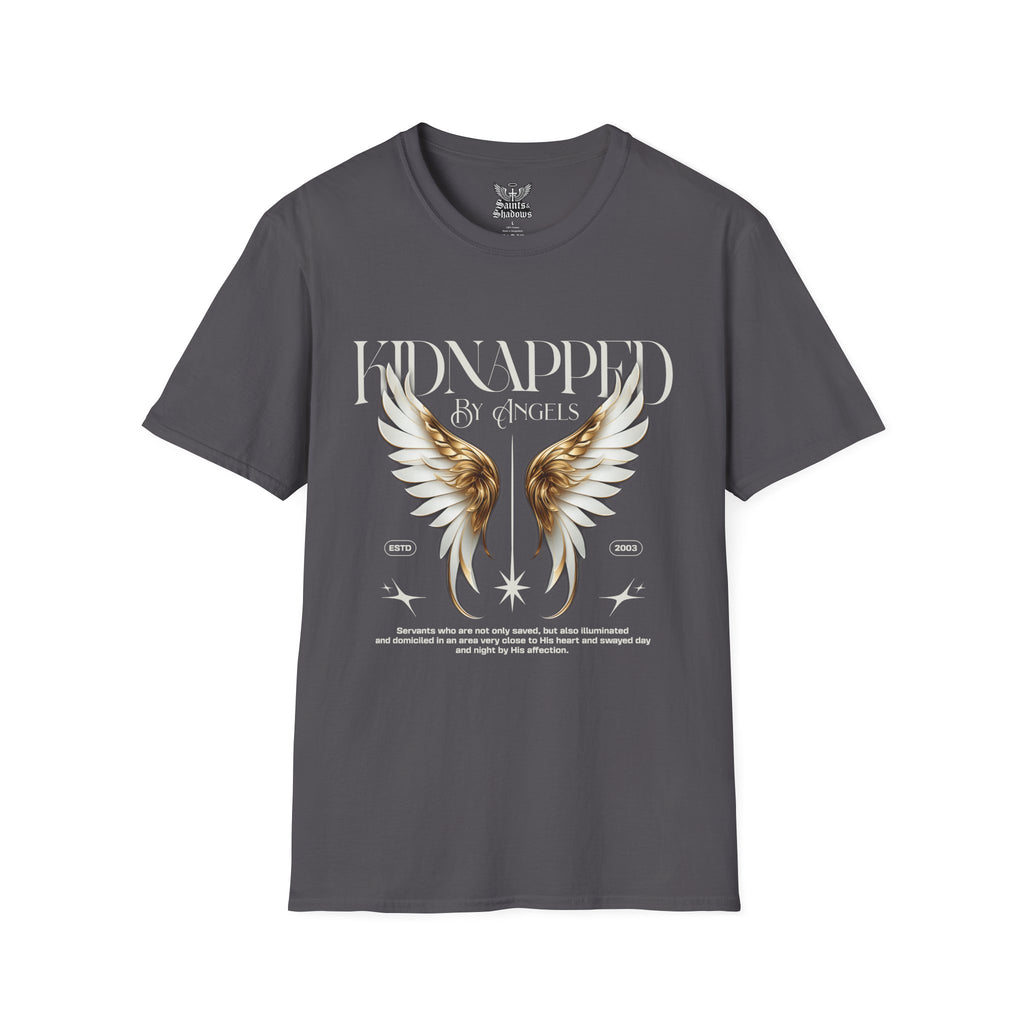 Saints and Shadows - Kidnapped, Angelic Artwork Unisex Softstyle T-Shirt, Casual Wear