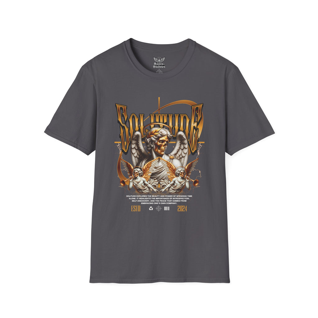 Saints and Shadows - Solitude, Angelic Artwork Unisex Softstyle T-Shirt, Casual Wear