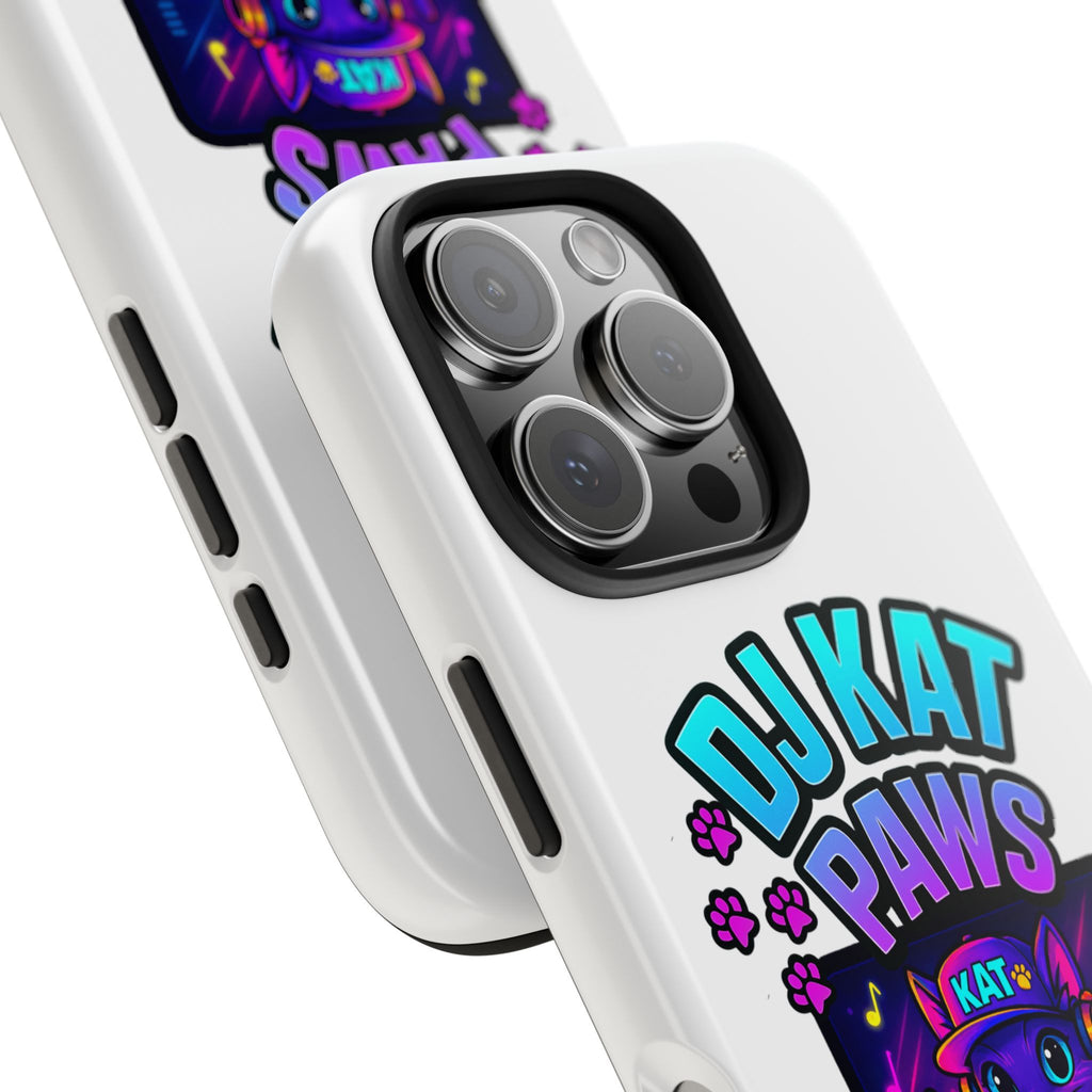DJ KAT PAWS - Paw-sitively LIT | Tough Phone Cases - Unique Gift for Cat Lovers, Funny Phone Accessory, Music Lover's Case, Pet Owner Present