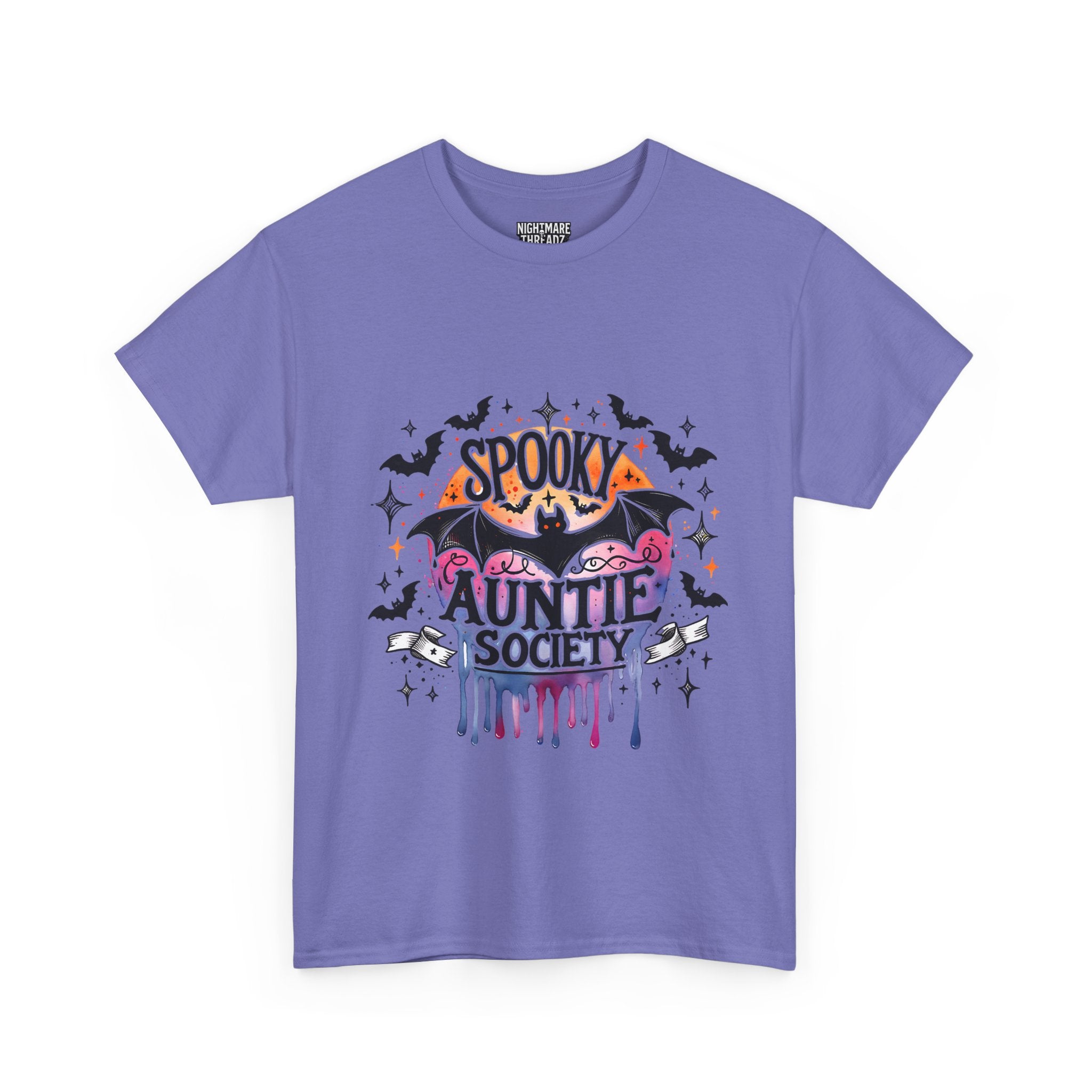 Spooky Auntie Society Tee, Ghost Lovers T-Shirt, Halloween Costume Shirt, Unisex Graphic Tee, Fun Family Gathering Apparel