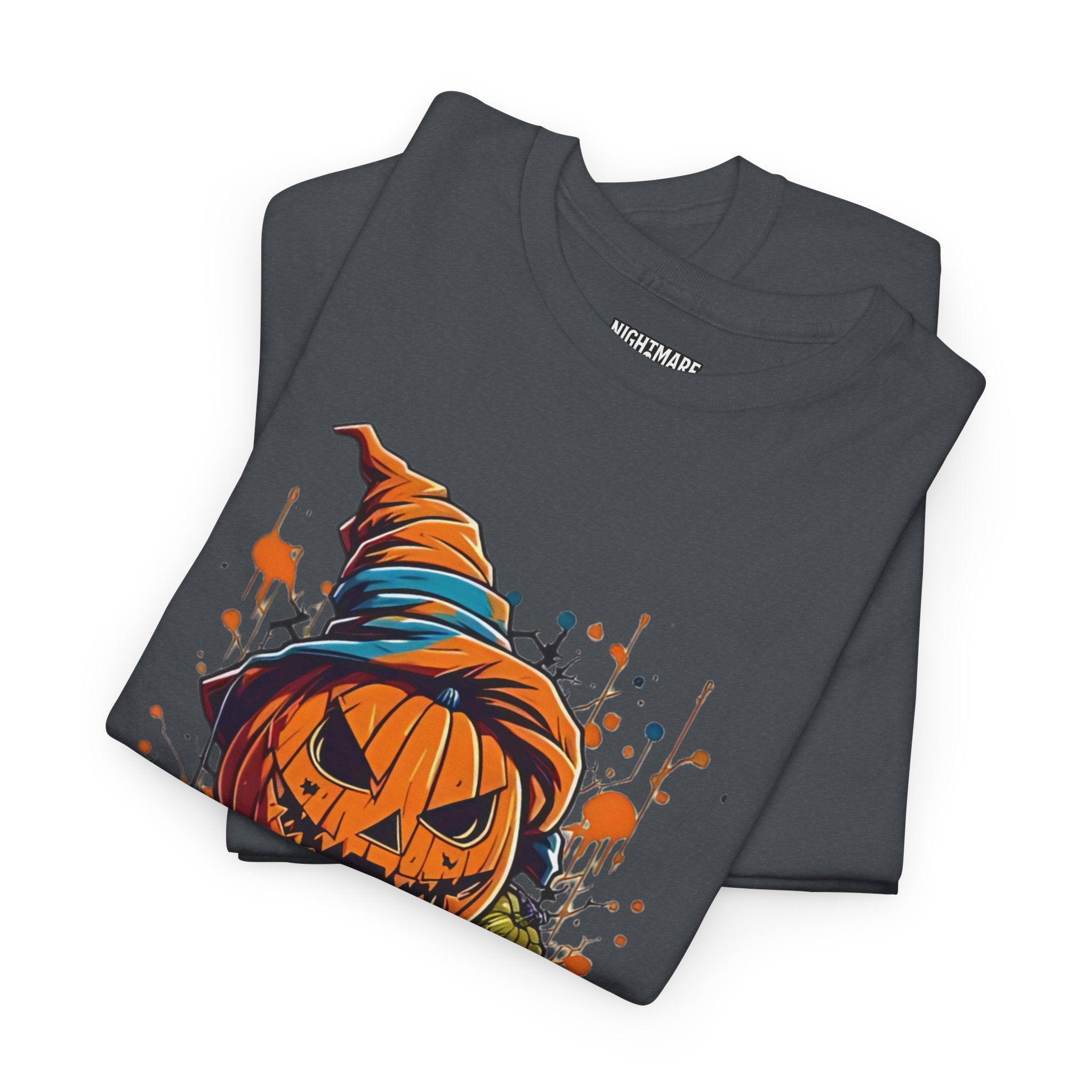 Scary Pumpkin, Horror Graphic Tee, Unisex Cotton Shirt, Halloween Costume, Horror Movie Gift, Spooky T-Shirt, Horror Fan Apparel