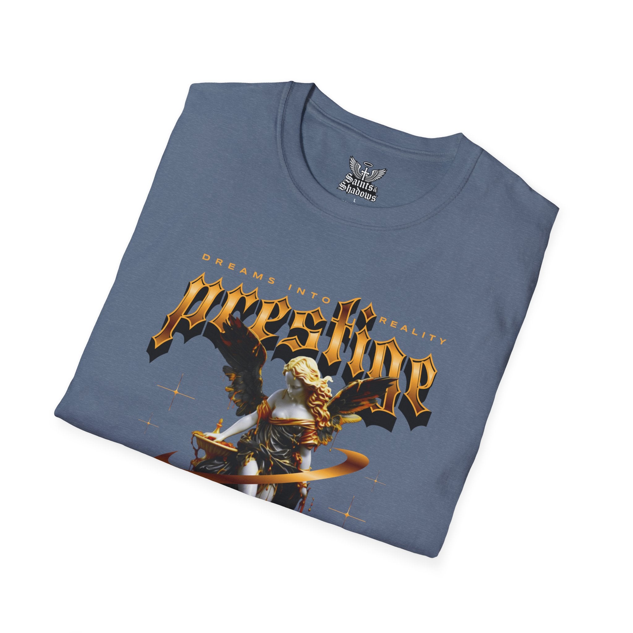 Saints and Shadows - Prestige, Angelic Artwork Unisex Softstyle T-Shirt, Casual Wear