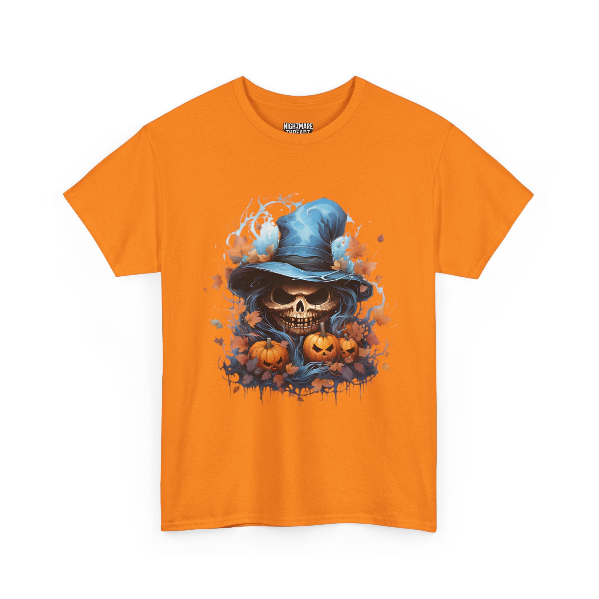 Skull Witch Unhappy Halloween Tee - Halloween Shirt, Spooky Tee, Pumpkin Shirt, Fall Apparel, Costume Top
