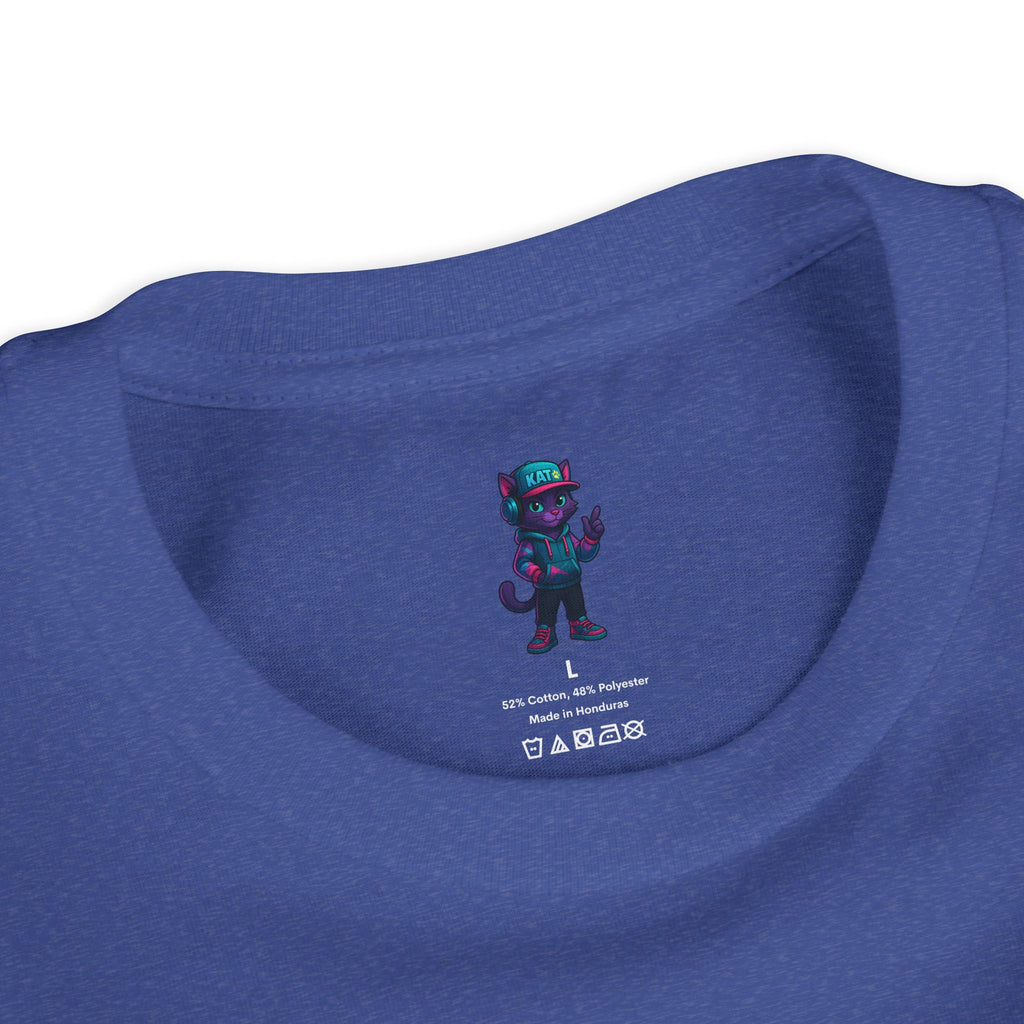 DJ KAT PAWS Paw-sitively Shredding, Skateboarding Youth Tee | Fun Summer Shirt, Motivational Kids T-Shirt, Birthday Gift for Boys & Girls